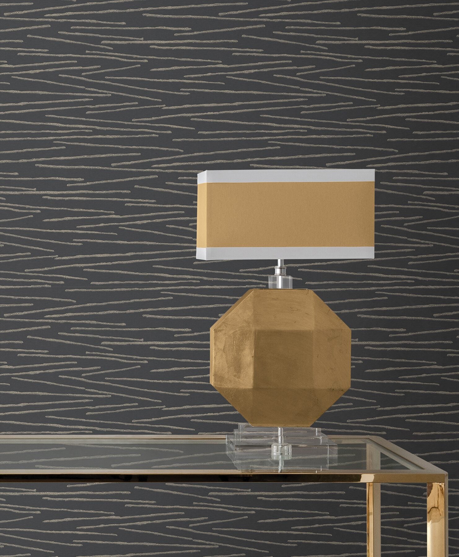 foundations-charcoal-striated-wallpaper-york-wallcoverings-cod0624 - York Wallcoverings Wallpaper
