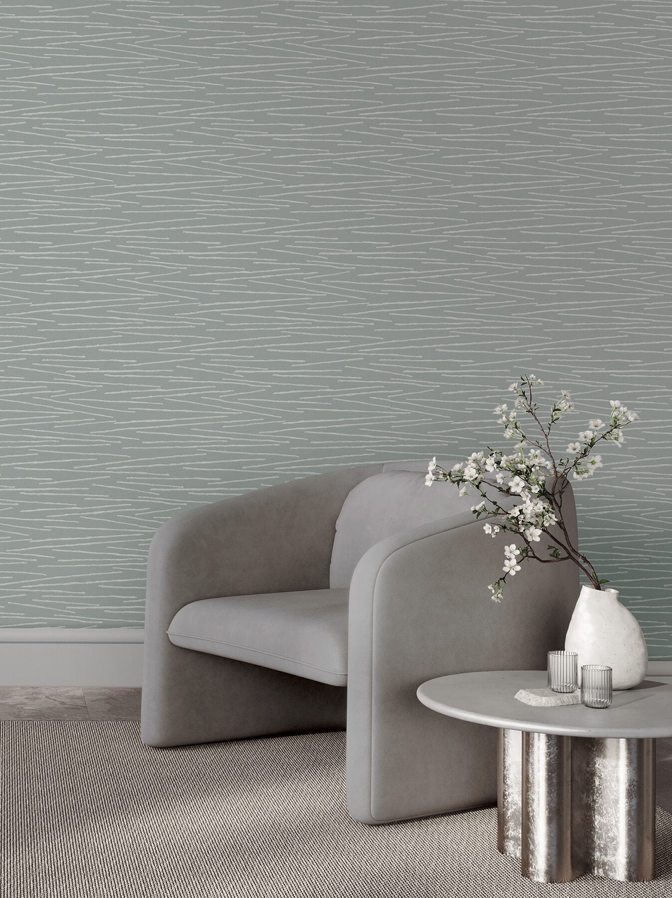 foundations-light-blue-striated-wallpaper-york-wallcoverings-cod0625 - York Wallcoverings Wallpaper