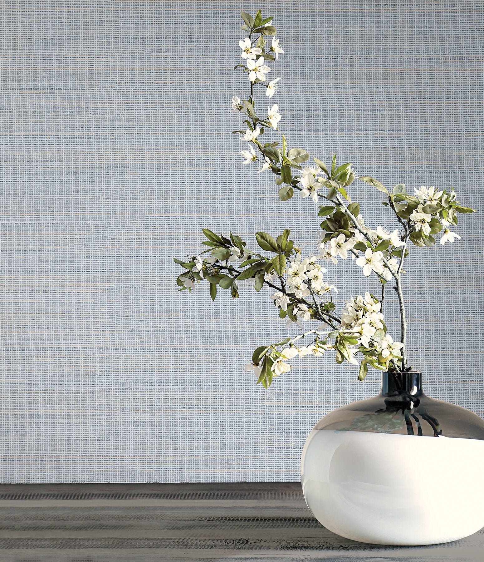 drift-weave-blue-textured-wallpaper-york-wallcoverings-cod0630 - York Wallcoverings Wallpaper
