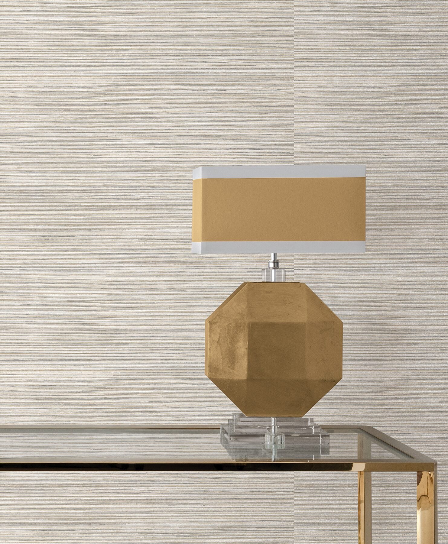 stacked-bamboo-silver-stripe-wallpaper-york-wallcoverings-cod0635n - York Wallcoverings Wallpaper