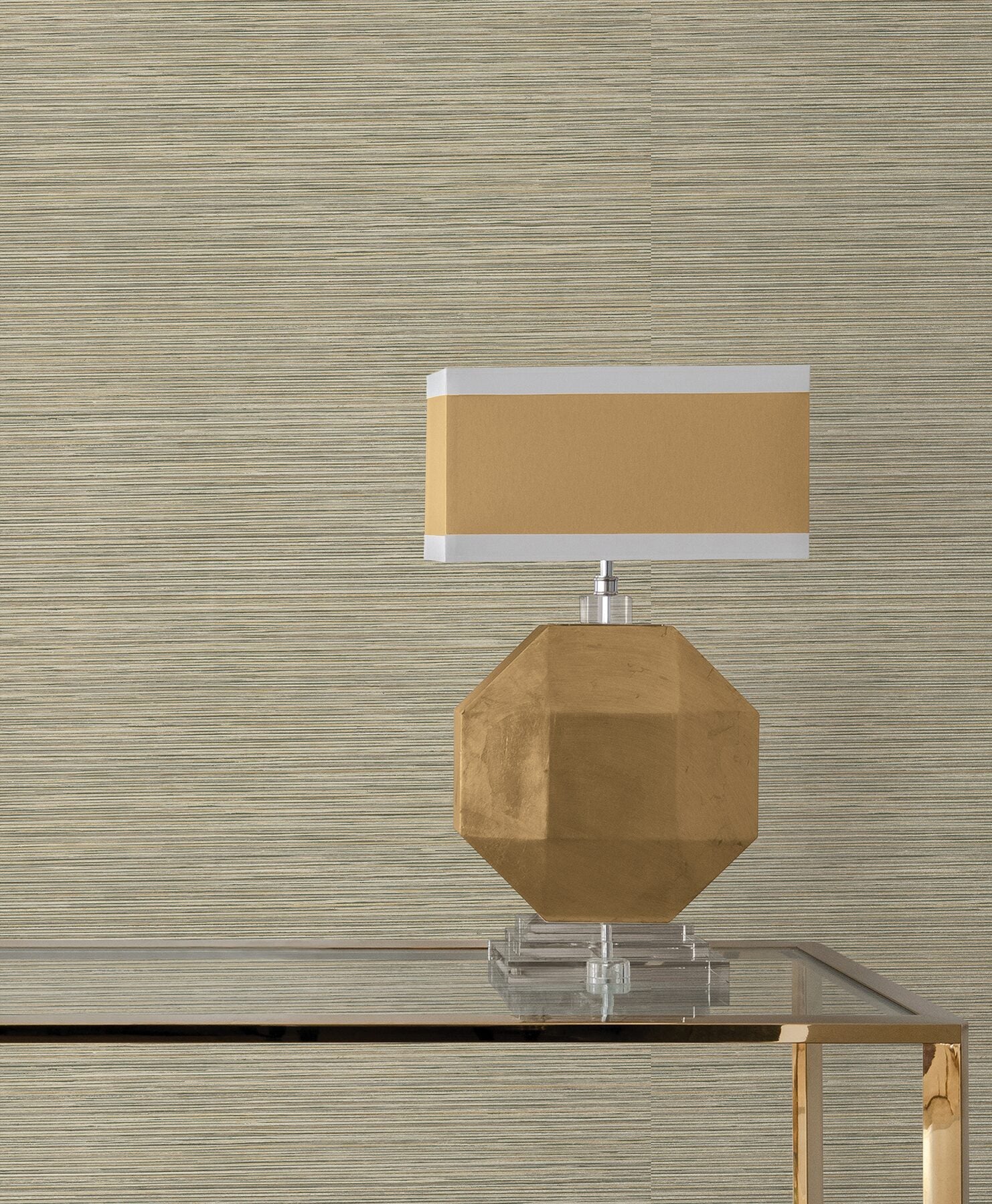 stacked-bamboo-moss-stripe-wallpaper-york-wallcoverings-cod0637n - York Wallcoverings Wallpaper