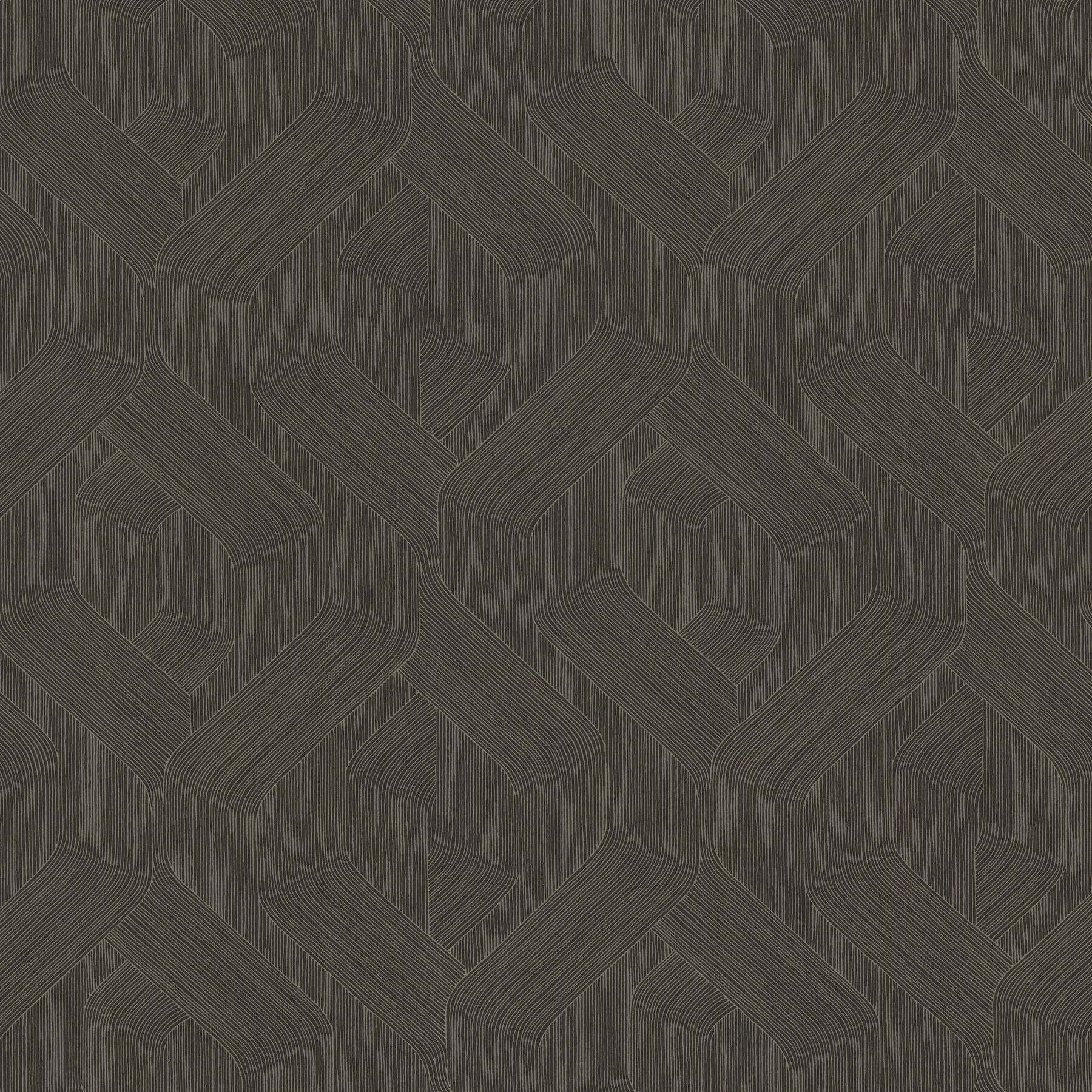 infinity-chocolate-ogee-wallpaper-york-wallcoverings-cod0639 - York Wallcoverings Wallpaper
