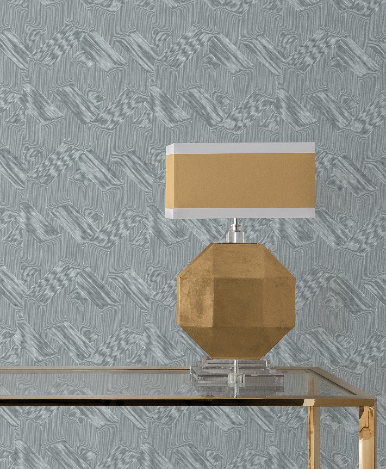 infinity-slate-ogee-wallpaper-york-wallcoverings-cod0641 - York Wallcoverings Wallpaper