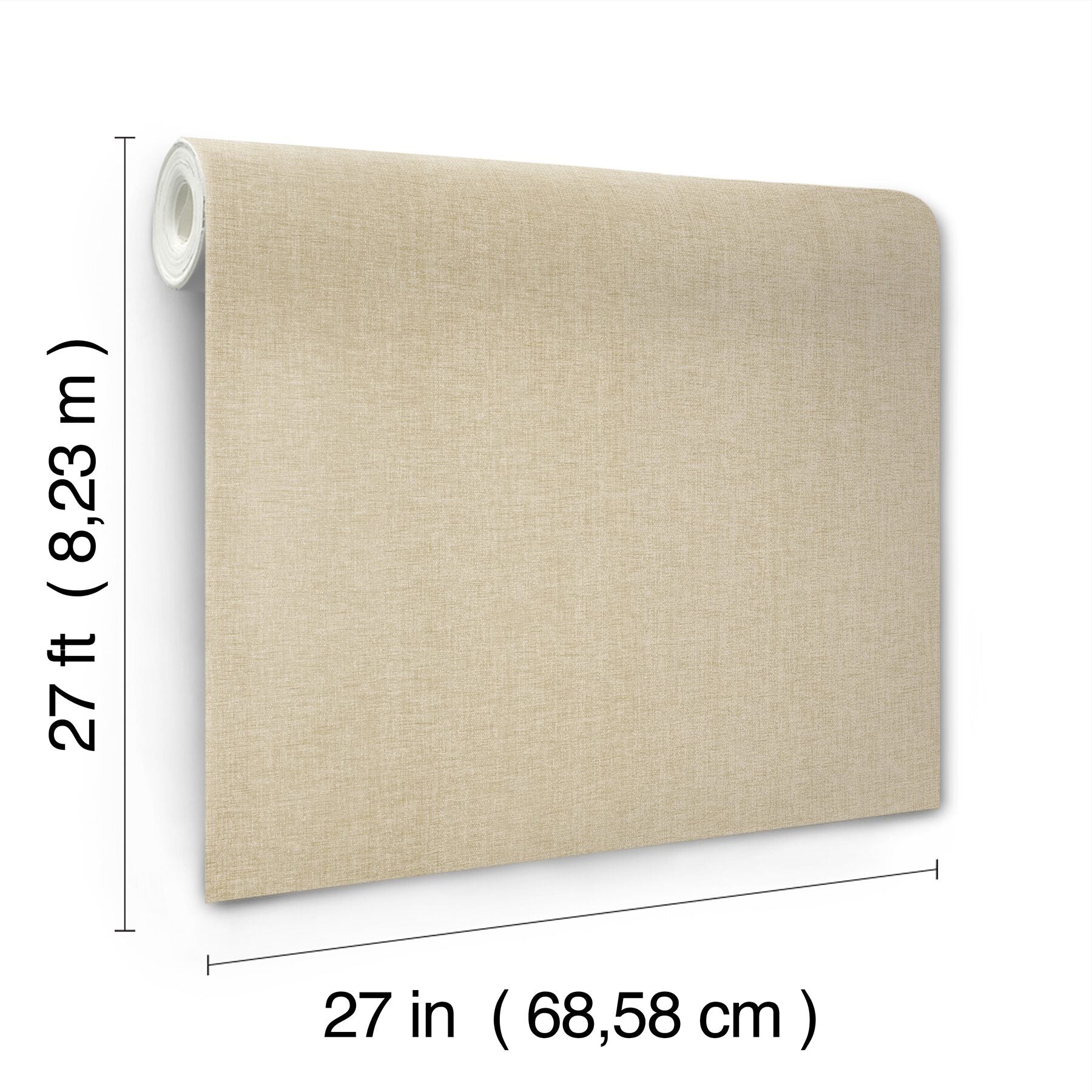 loominosity-khaki-faux-linen-wallpaper-york-wallcoverings-cod0645n - York Wallcoverings Wallpaper