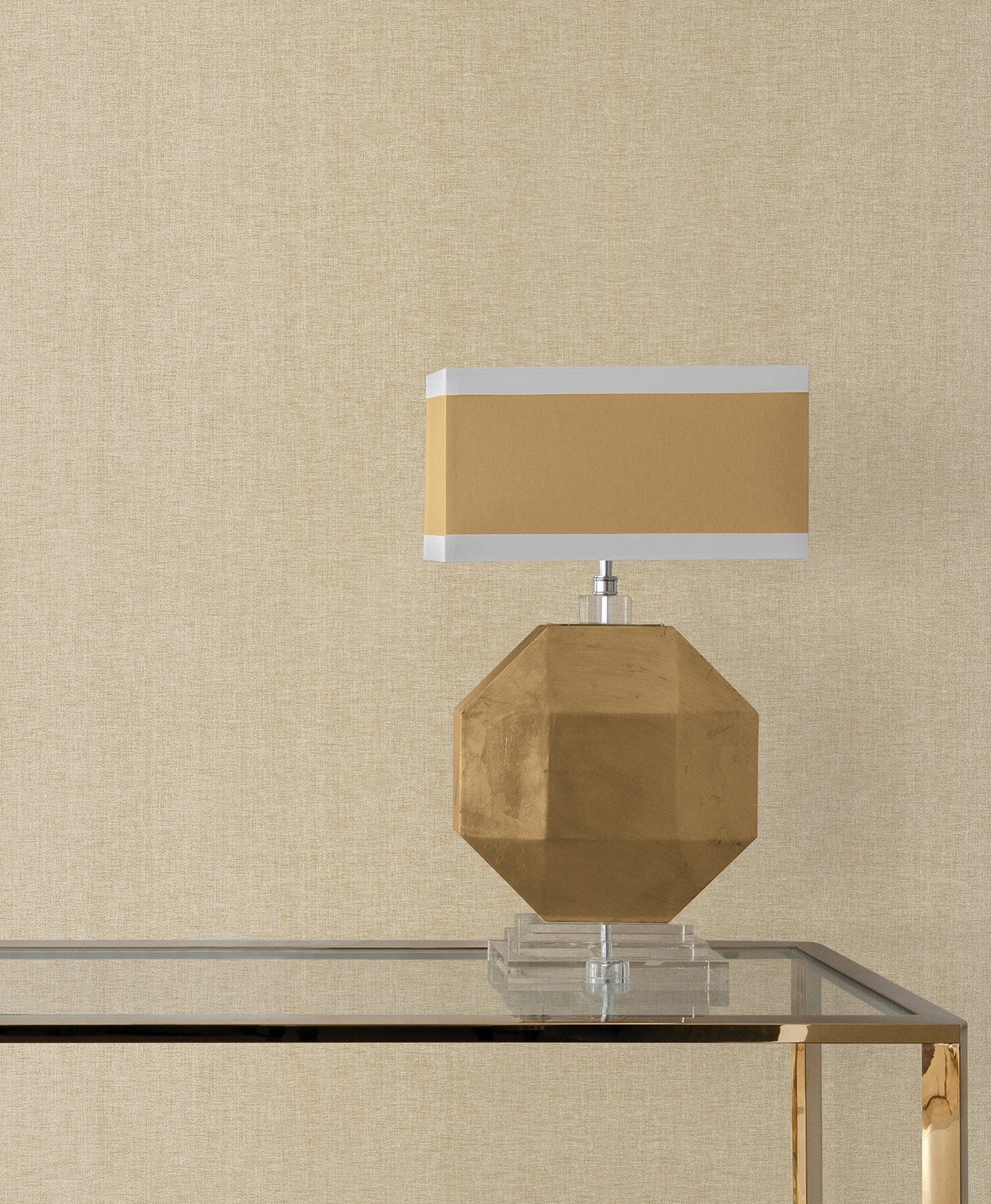 loominosity-khaki-faux-linen-wallpaper-york-wallcoverings-cod0645n - York Wallcoverings Wallpaper