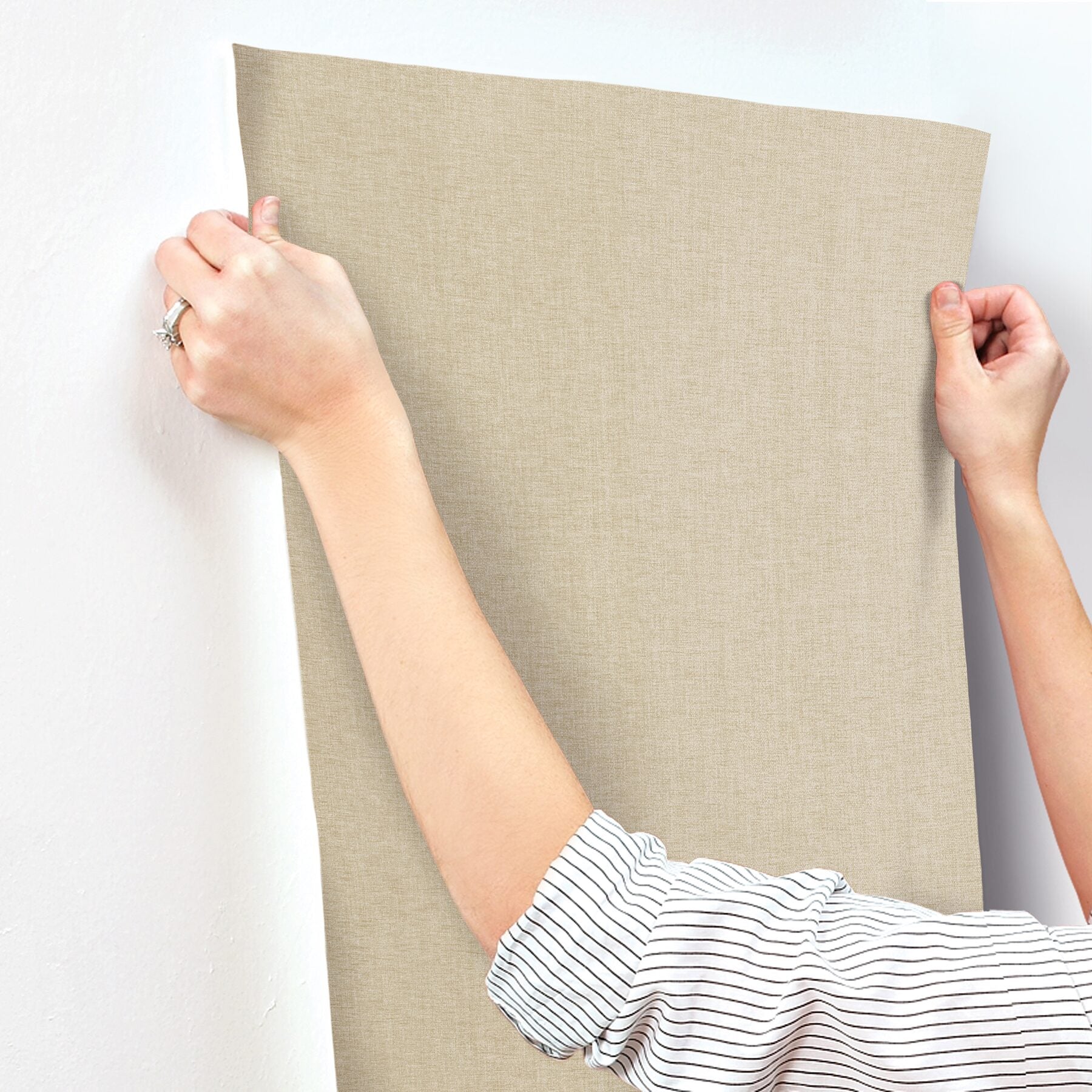loominosity-khaki-faux-linen-wallpaper-york-wallcoverings-cod0645n - York Wallcoverings Wallpaper