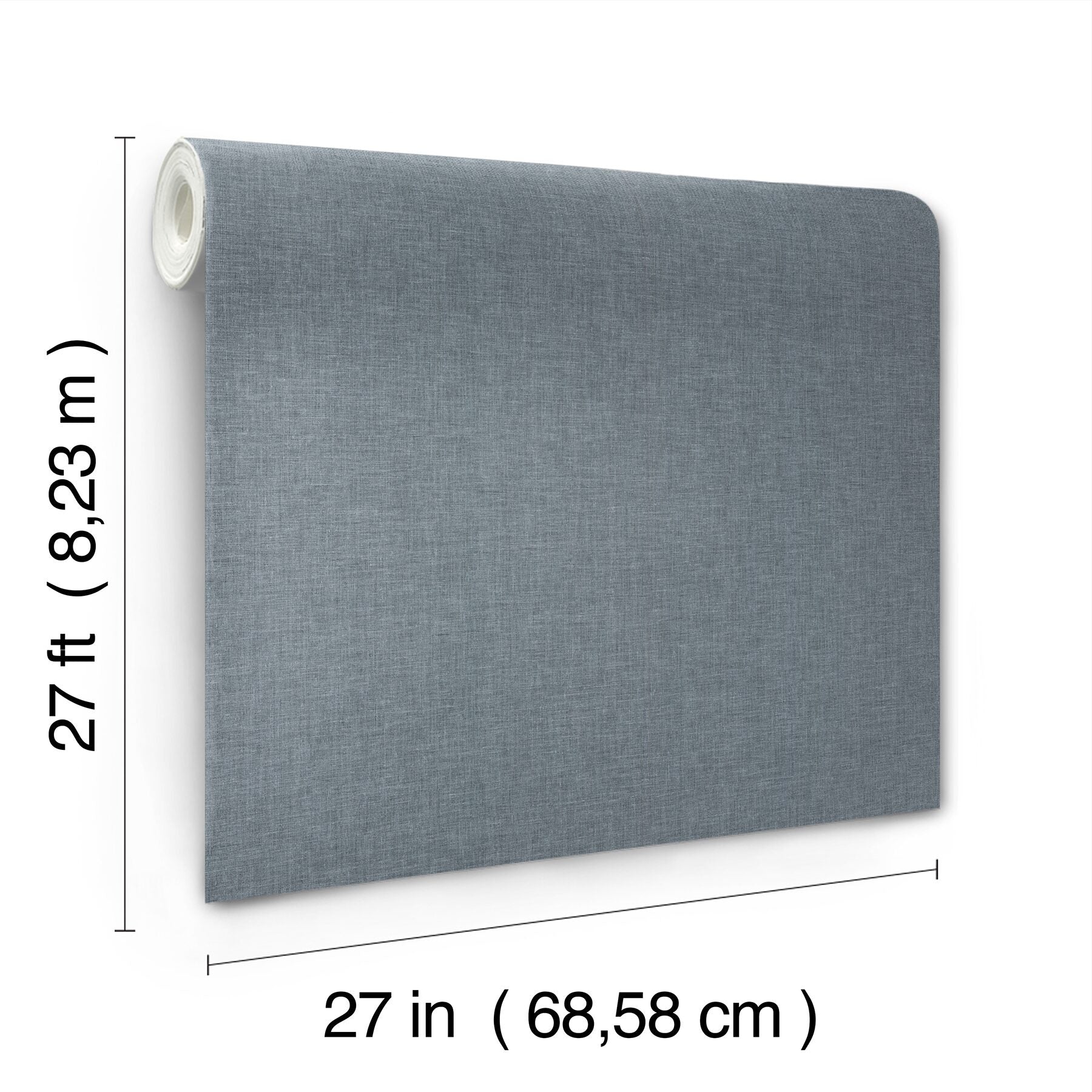loominosity-slate-faux-linen-wallpaper-york-wallcoverings-cod0646n - York Wallcoverings Wallpaper