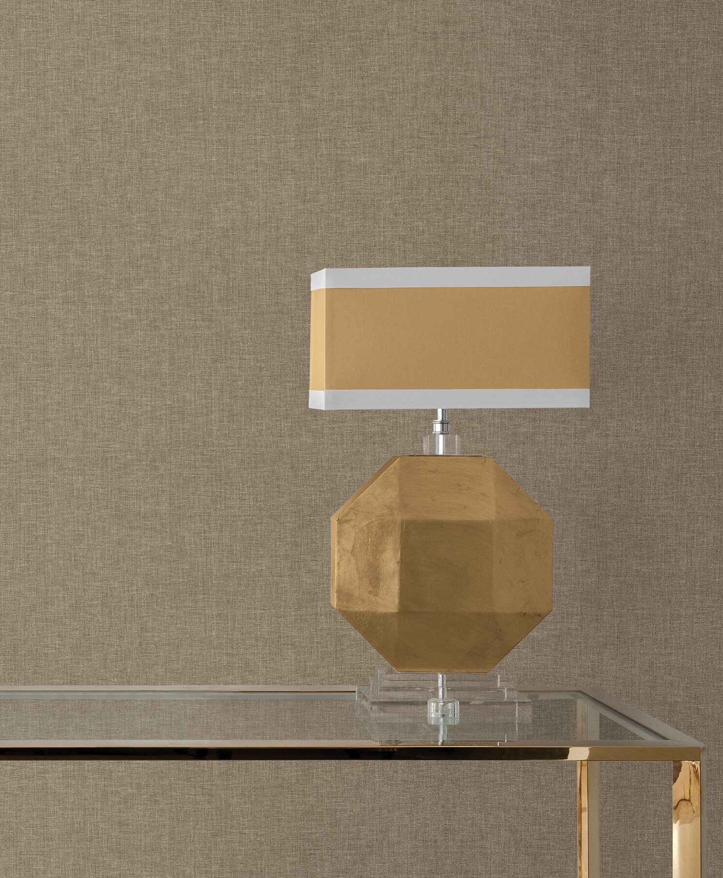 loominosity-neutral-faux-linen-wallpaper-york-wallcoverings-cod0650n - York Wallcoverings Wallpaper