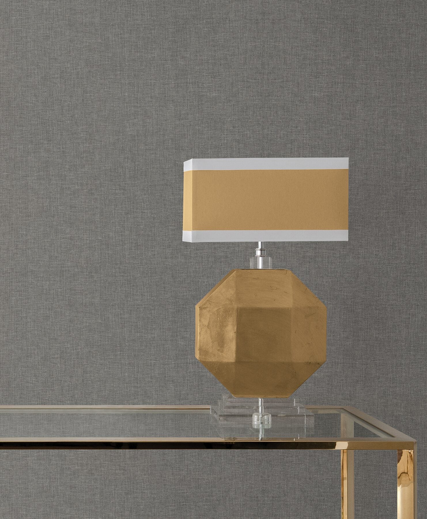 loominosity-pewter-faux-linen-wallpaper-york-wallcoverings-cod0652n - York Wallcoverings Wallpaper