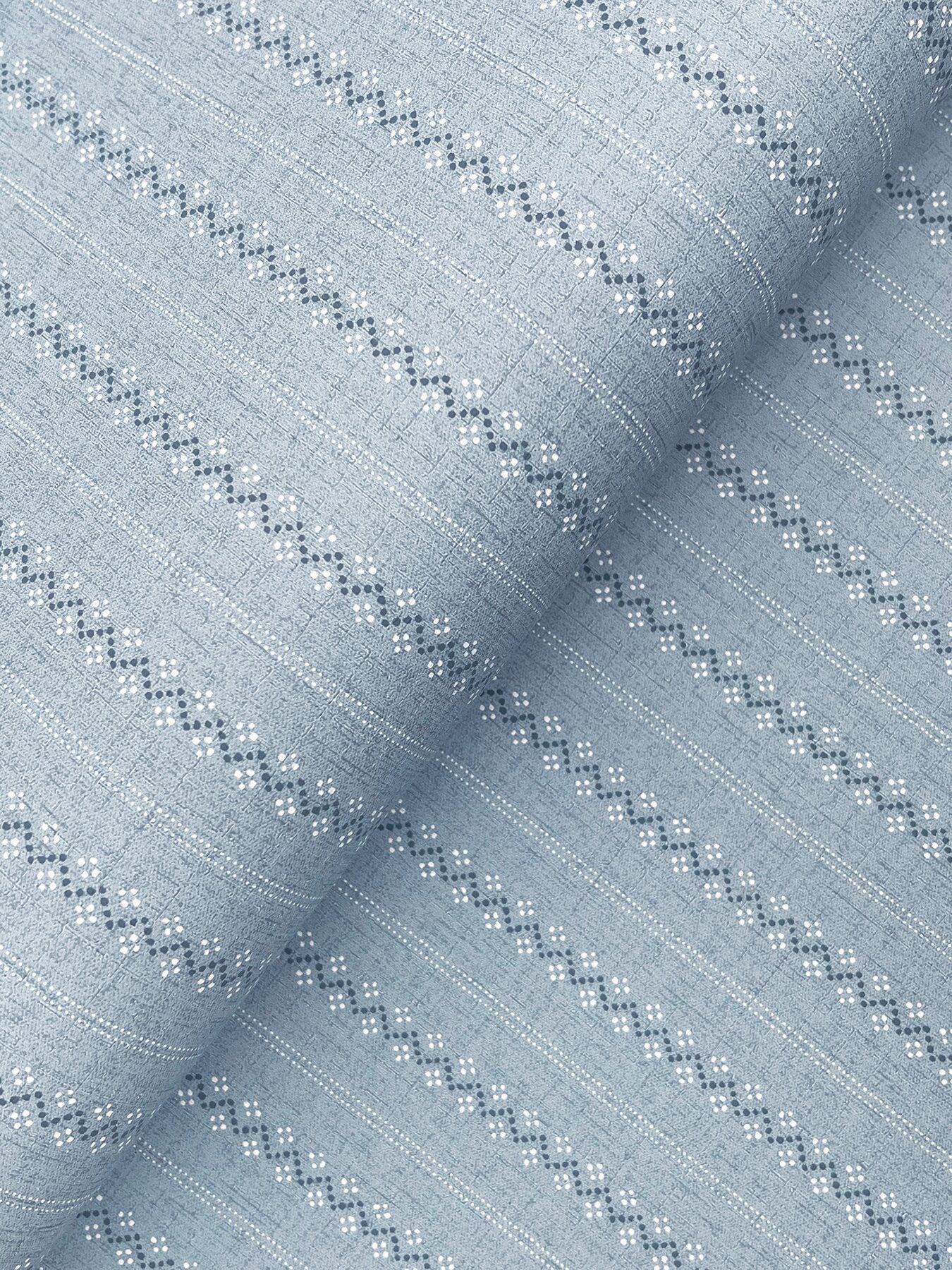 curtis-blue-embellished-stripe-wallpaper-york-wallcoverings-4199-27783 - York Wallcoverings Wallpaper
