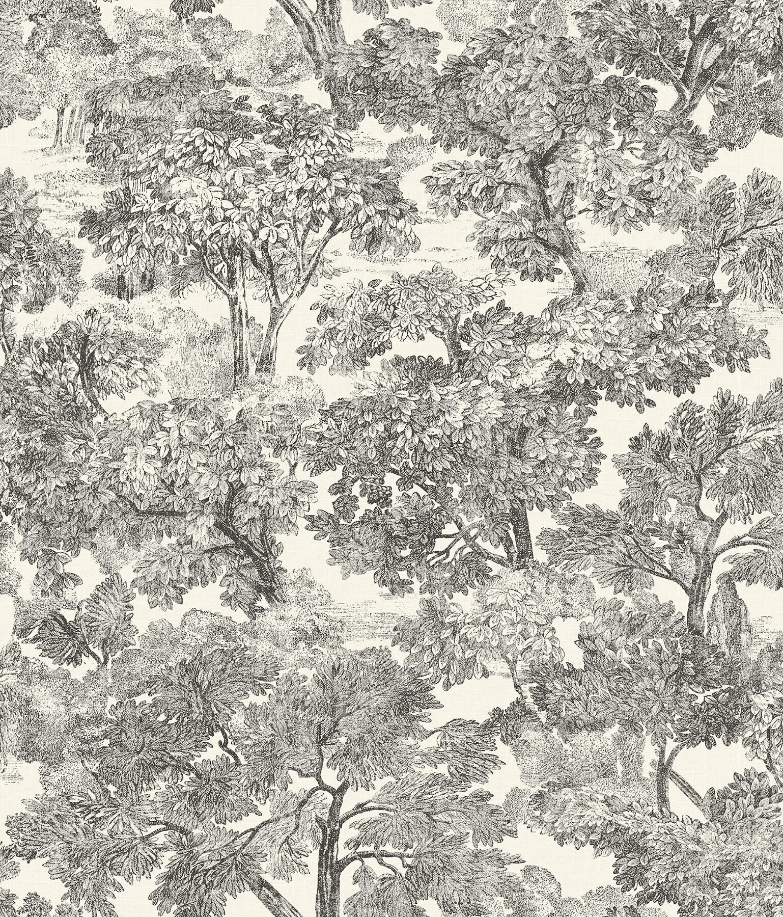 spinney-black-toile-wallpaper-york-wallcoverings-4199-72558 - York Wallcoverings Wallpaper