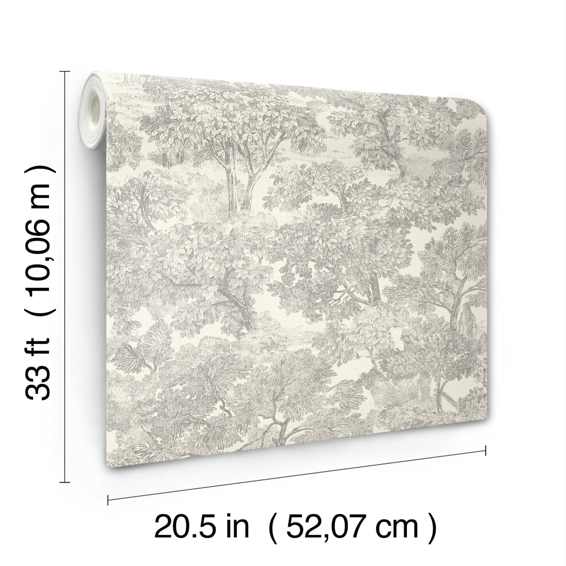 spinney-grey-toile-wallpaper-york-wallcoverings-4199-72560 - York Wallcoverings Wallpaper