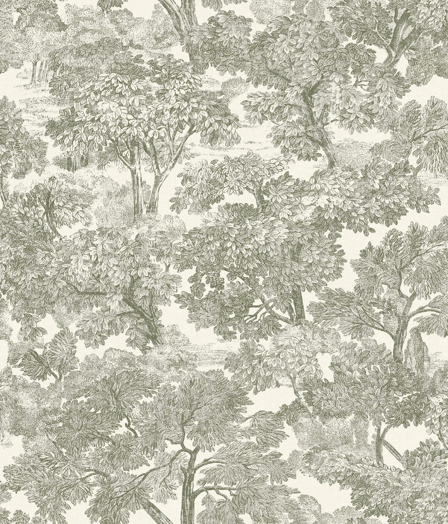 spinney-green-toile-wallpaper-york-wallcoverings-4199-72561 - York Wallcoverings Wallpaper