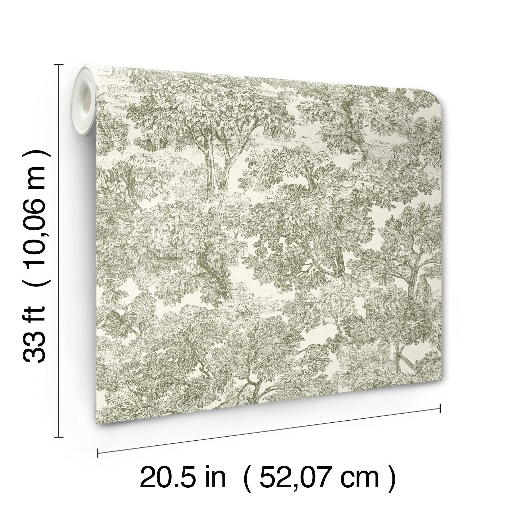 spinney-green-toile-wallpaper-york-wallcoverings-4199-72561 - York Wallcoverings Wallpaper