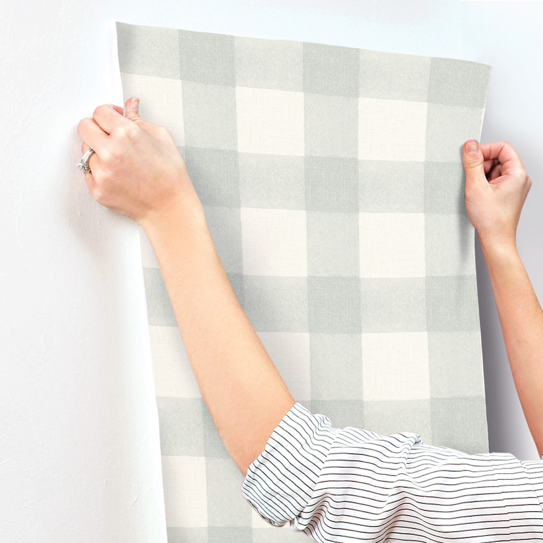 thorpe-aqua-plaid-wallpaper-york-wallcoverings-4199-83419 - York Wallcoverings Wallpaper