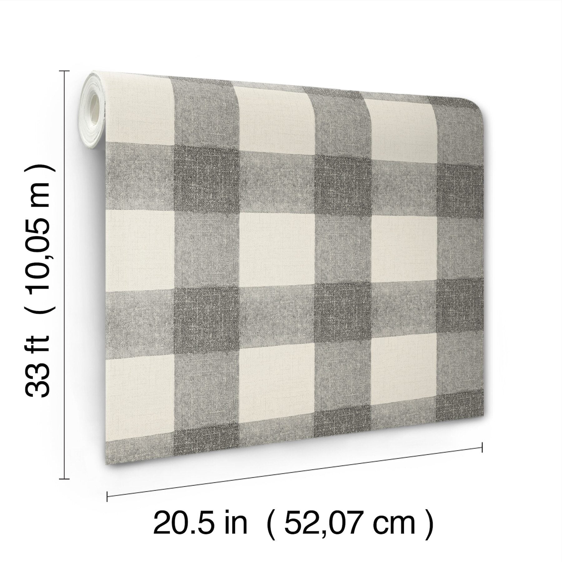 thorpe-charcoal-plaid-wallpaper-york-wallcoverings-4199-83421 - York Wallcoverings Wallpaper