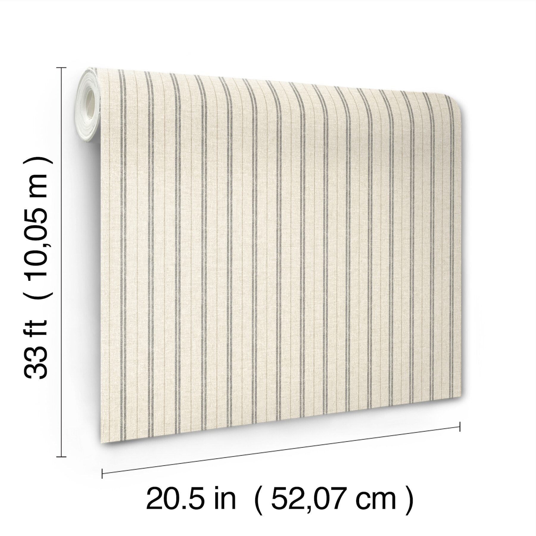 harville-black-double-stripe-wallpaper-york-wallcoverings-4199-83429 - York Wallcoverings Wallpaper