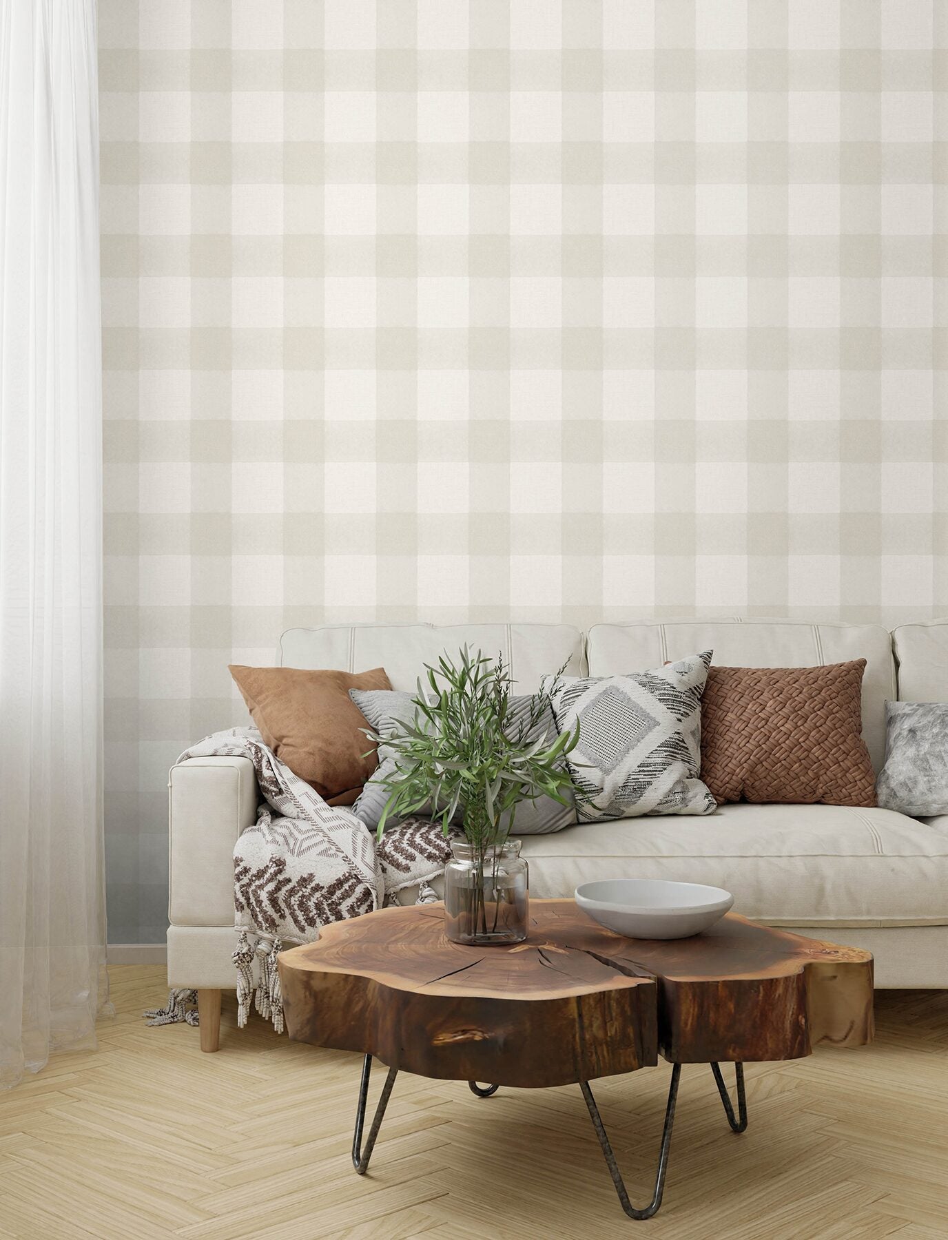 thorpe-dove-plaid-wallpaper-york-wallcoverings-4199-83555 - York Wallcoverings Wallpaper
