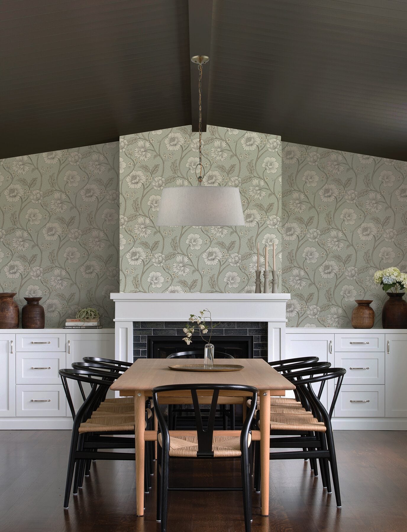 hazel-aqua-floral-trail-wallpaper-york-wallcoverings-4199-83708 - York Wallcoverings Wallpaper