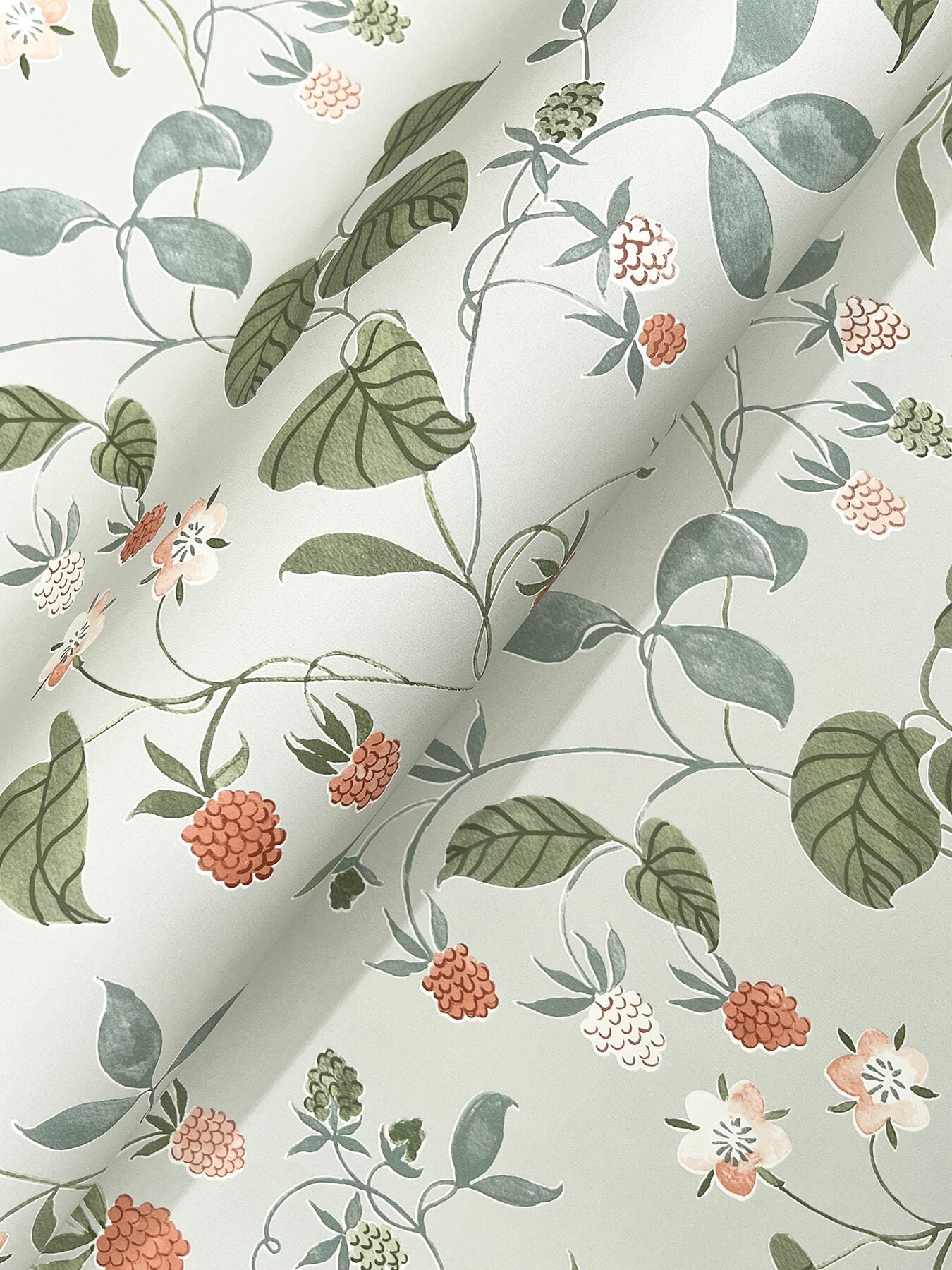 mercy-aqua-berry-vines-wallpaper-york-wallcoverings-4199-83716 - York Wallcoverings Wallpaper