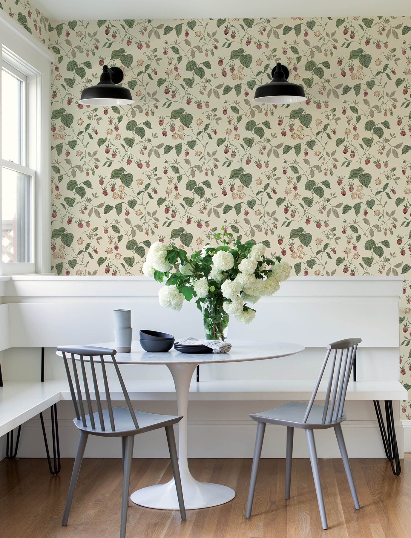 mercy-taupe-berry-vines-wallpaper-york-wallcoverings-4199-83717 - York Wallcoverings Wallpaper