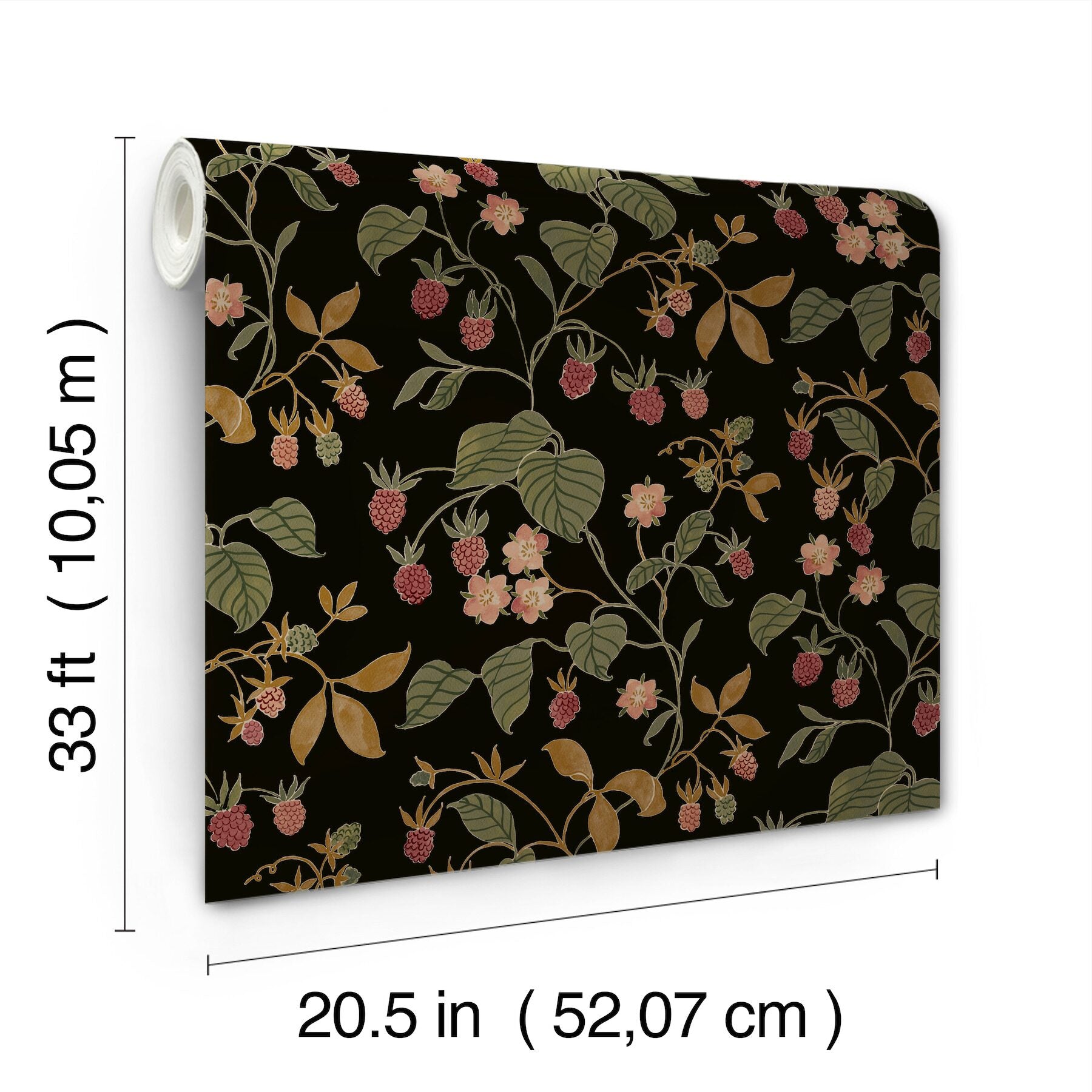 mercy-black-berry-vines-wallpaper-york-wallcoverings-4199-83718 - York Wallcoverings Wallpaper