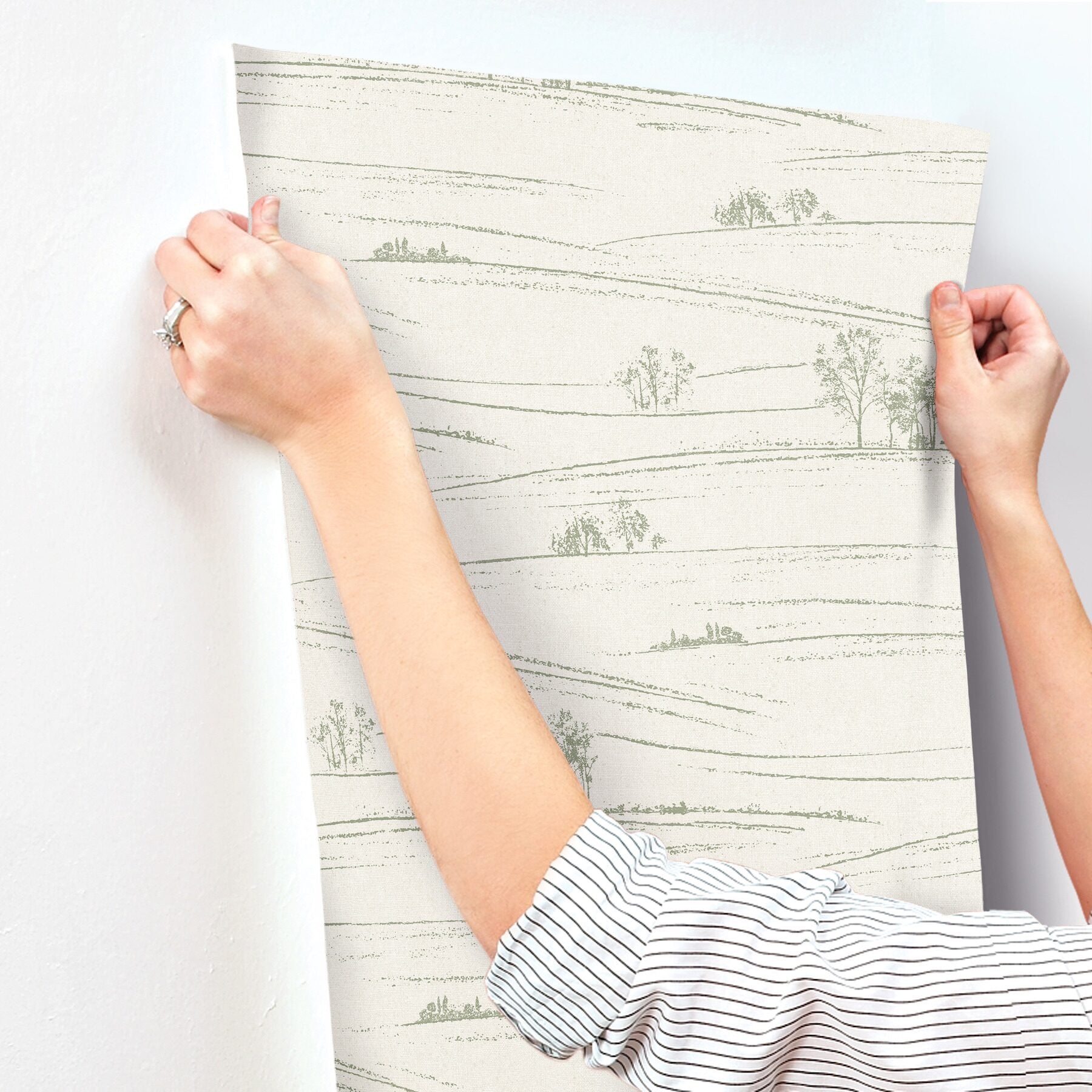 isaac-green-rolling-hills-wallpaper-york-wallcoverings-4199-83727 - York Wallcoverings Wallpaper