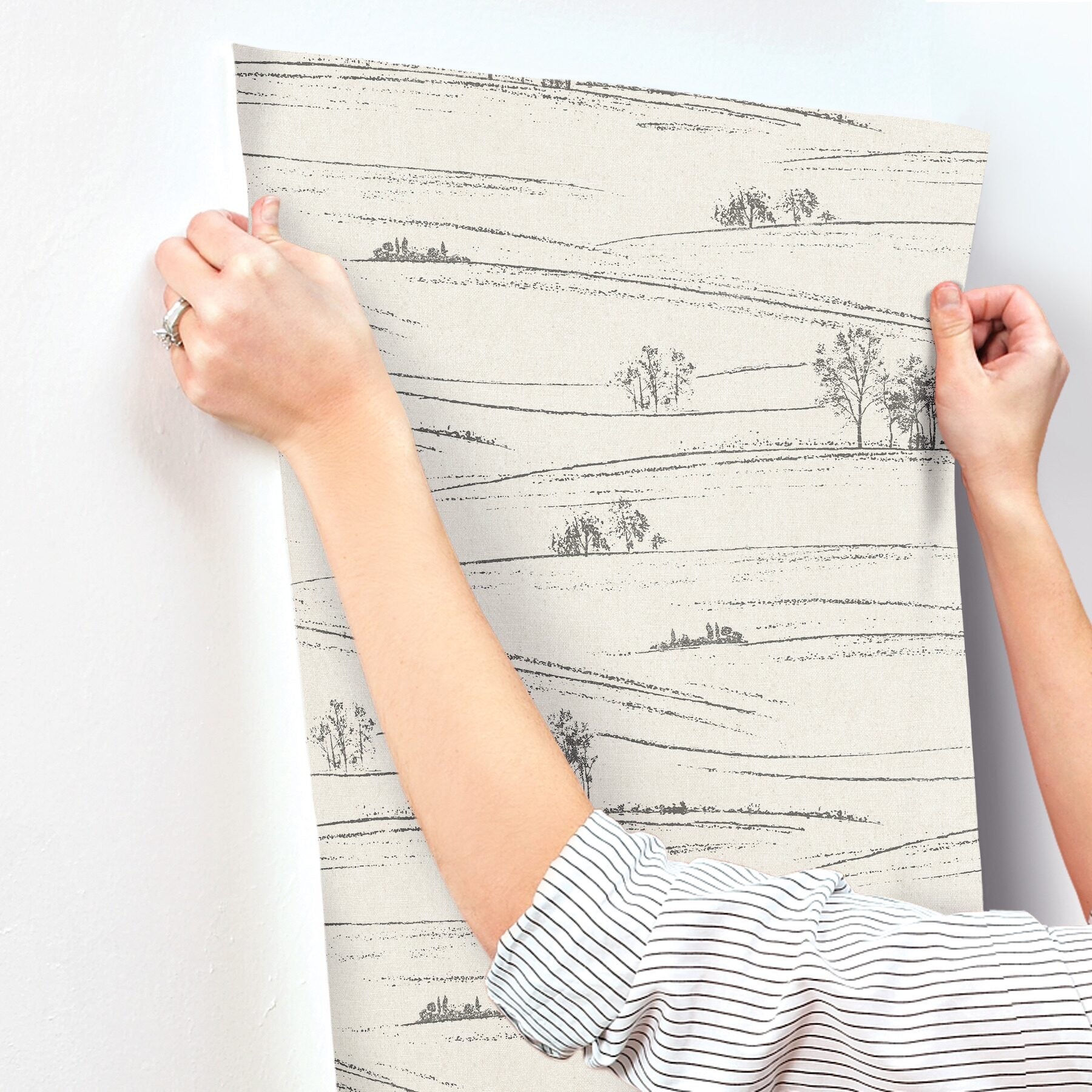 isaac-black-rolling-hills-wallpaper-york-wallcoverings-4199-83728 - York Wallcoverings Wallpaper