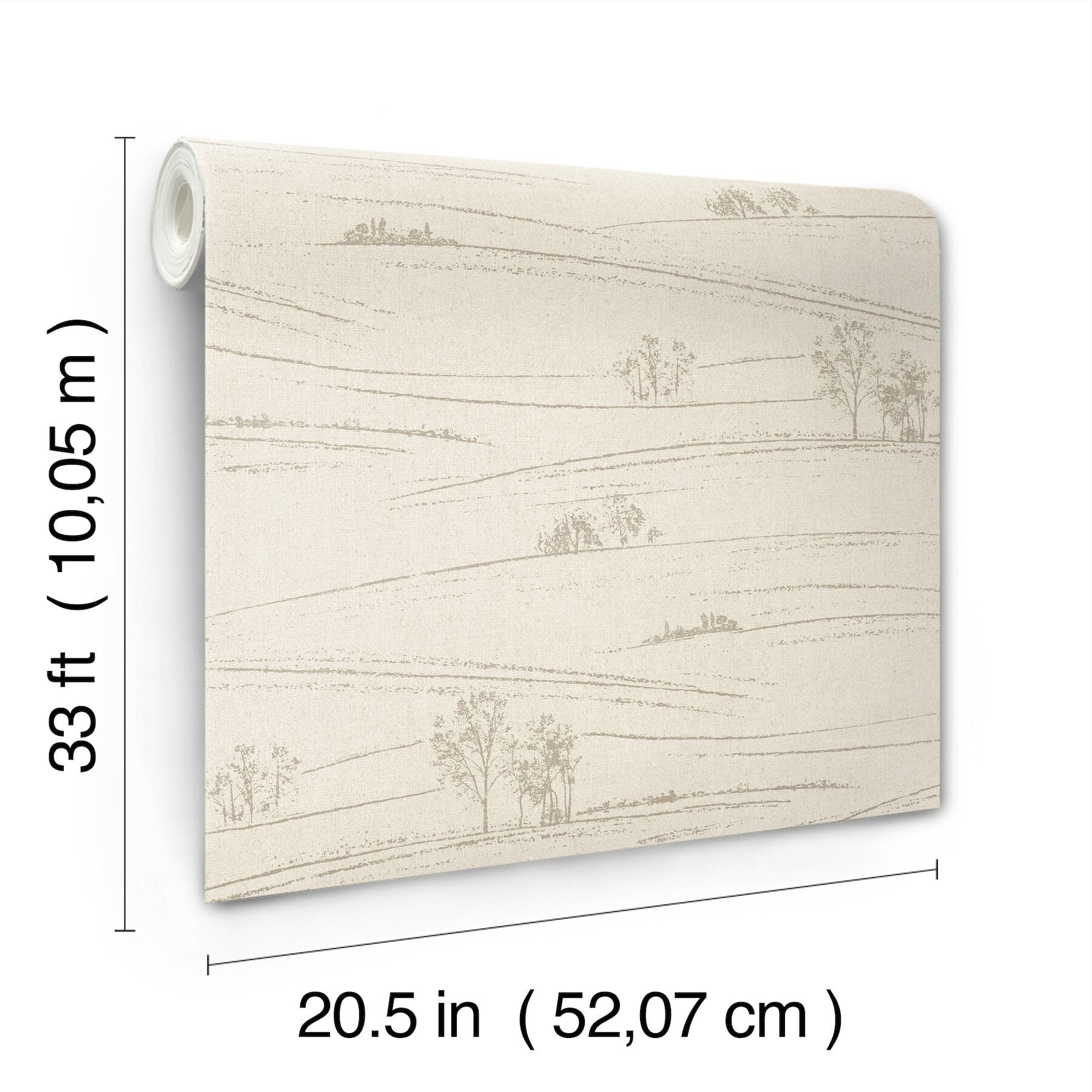 isaac-taupe-rolling-hills-wallpaper-york-wallcoverings-4199-83729 - York Wallcoverings Wallpaper