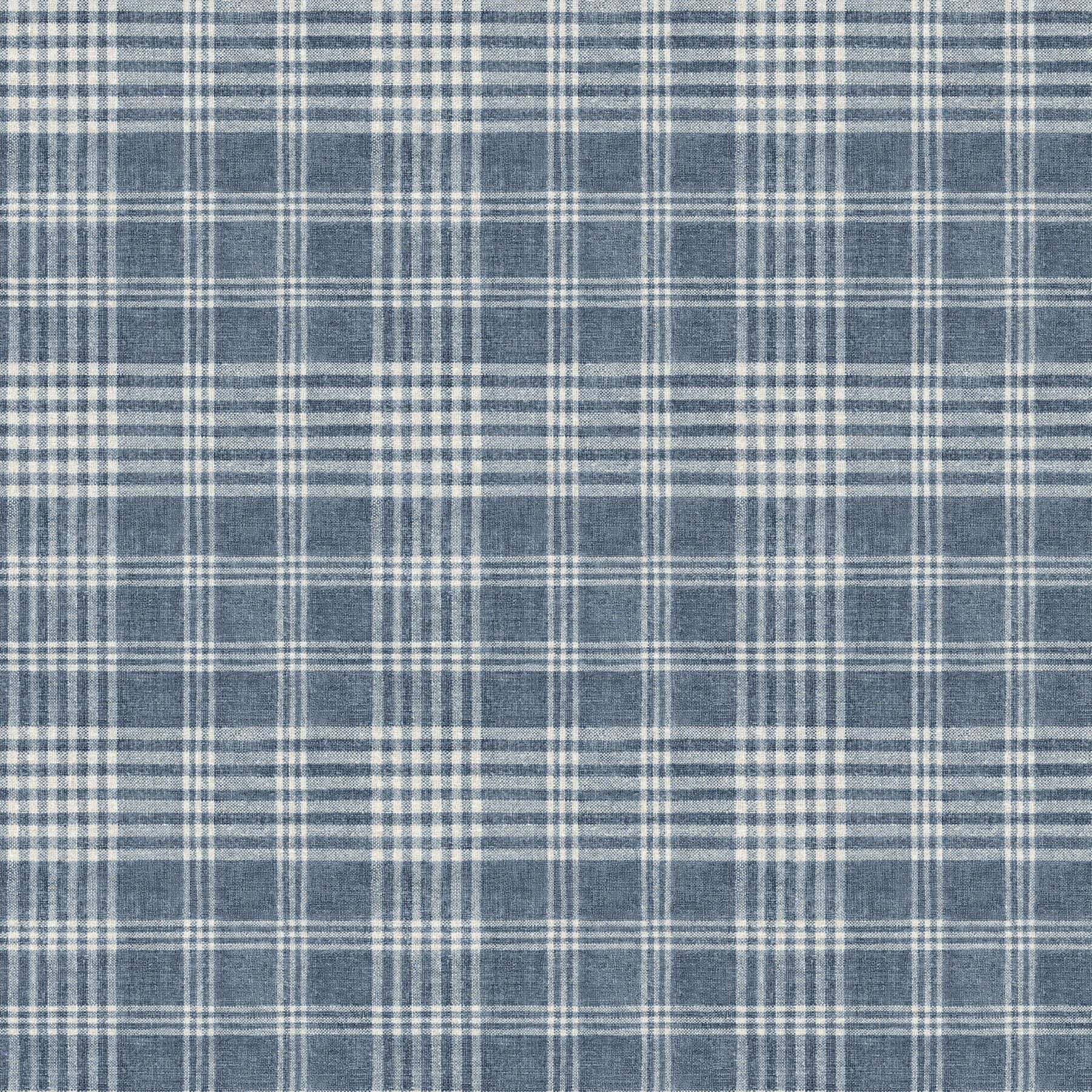 perry-dark-blue-plaid-wallpaper-york-wallcoverings-4199-83736 - York Wallcoverings Wallpaper