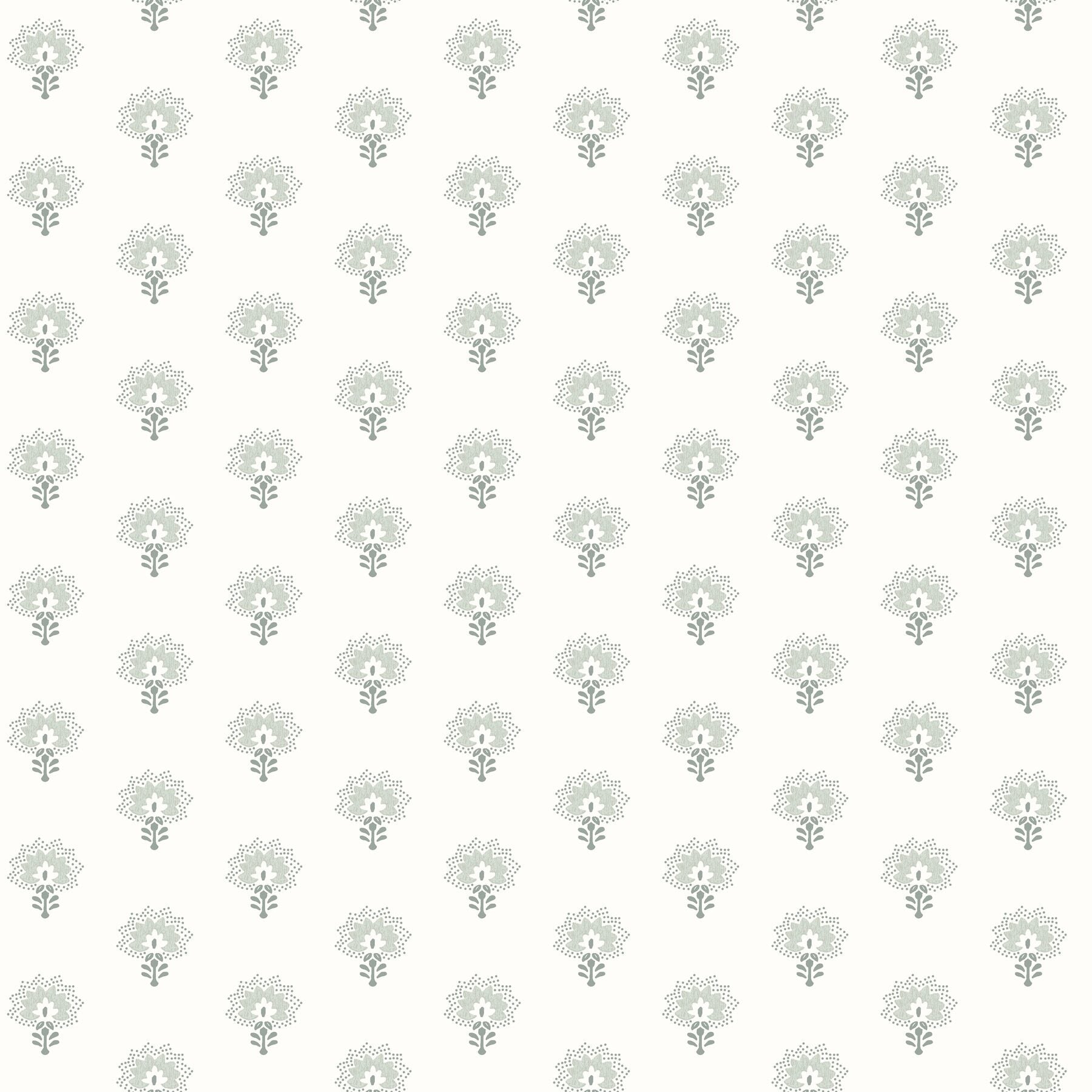 hilda-aqua-floral-medallion-wallpaper-york-wallcoverings-4199-83752 - York Wallcoverings Wallpaper