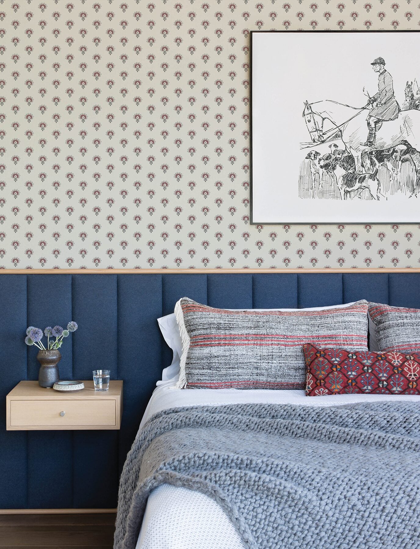 hilda-burgundy-floral-medallion-wallpaper-york-wallcoverings-4199-83753 - York Wallcoverings Wallpaper