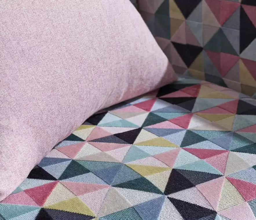 Palazzo Velatura Blush/Lemon/Silver - Osborne & Little - F7183-03 Fabric