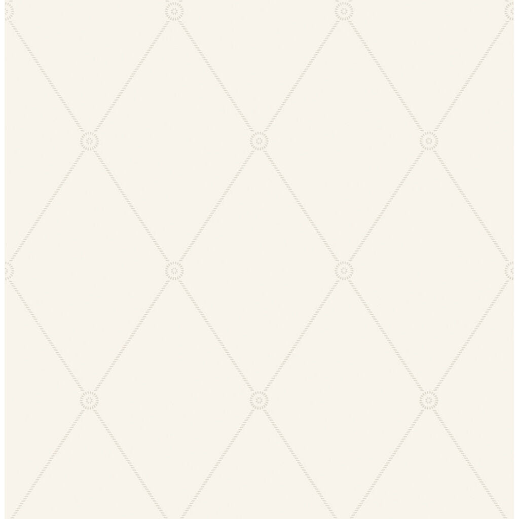 Large Georgian Rope Trellis - Ivory - Cole & Son Wallpaper