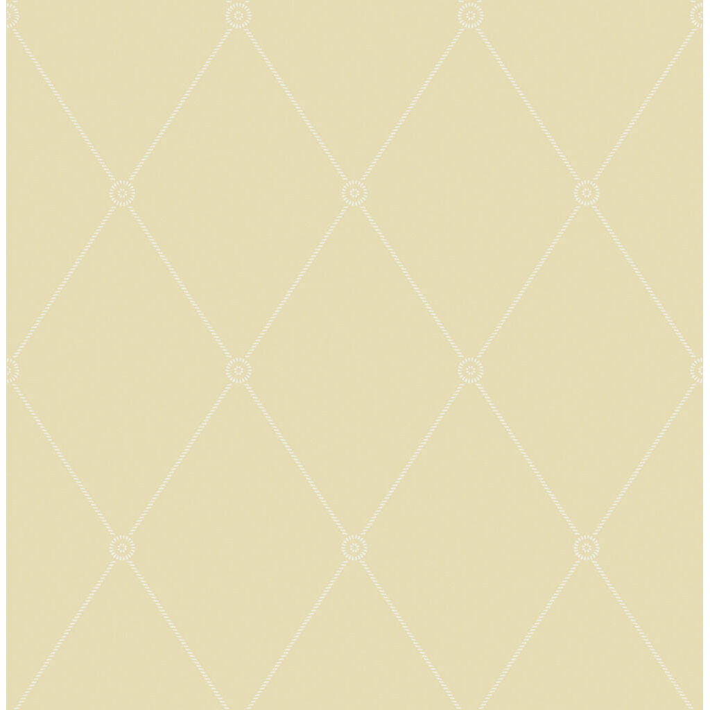 Large Georgian Rope Trellis - Straw - Cole & Son Wallpaper