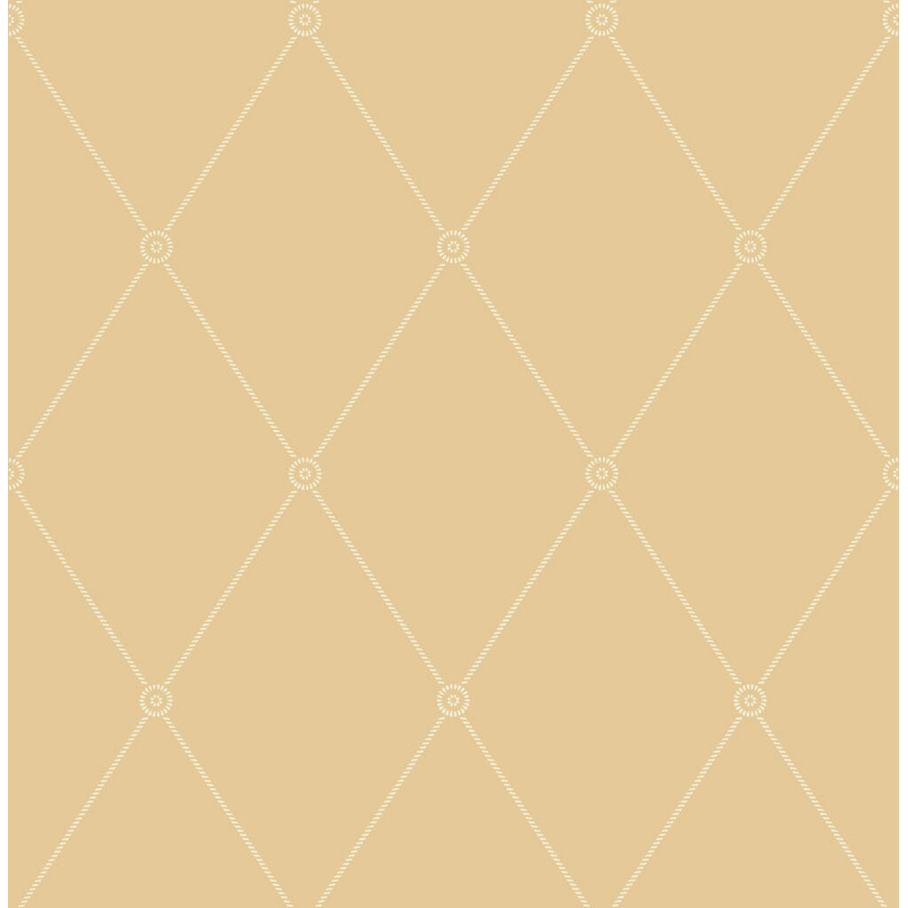 Large Georgian Rope Trellis - Yellow - Cole & Son Wallpaper