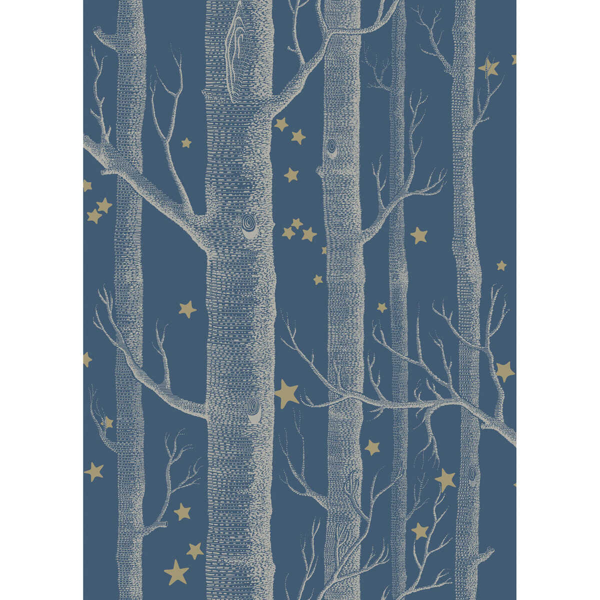Woods & Stars - Midnight - COLE & SON Wallpaper