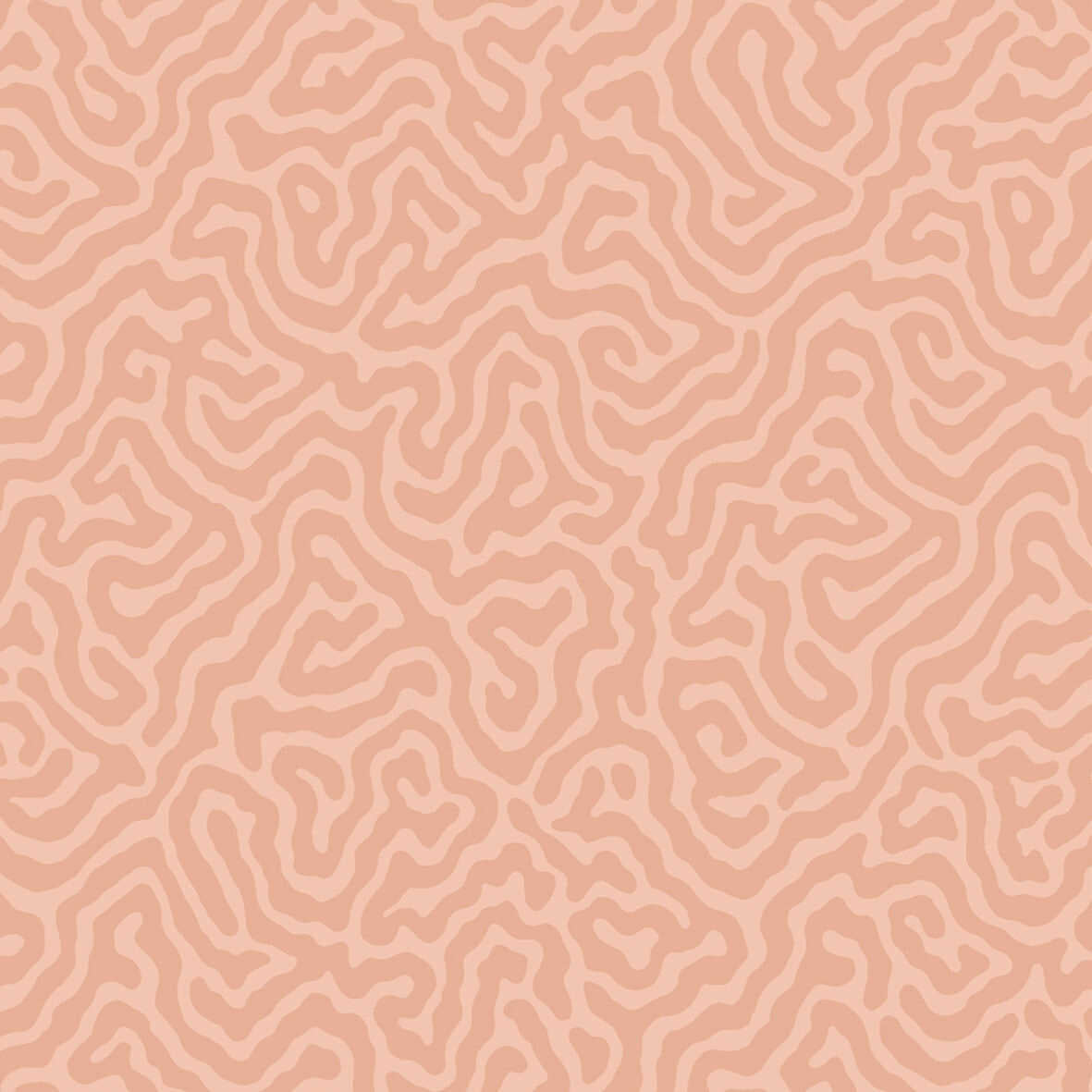Coral - Salmon - COLE & SON Wallpaper
