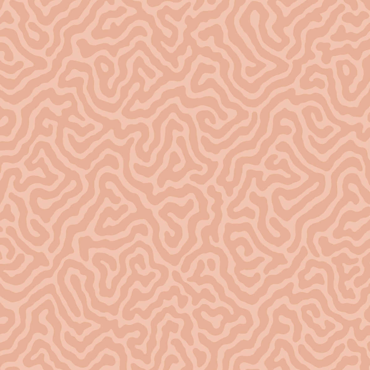 Coral - Salmon - COLE & SON Wallpaper