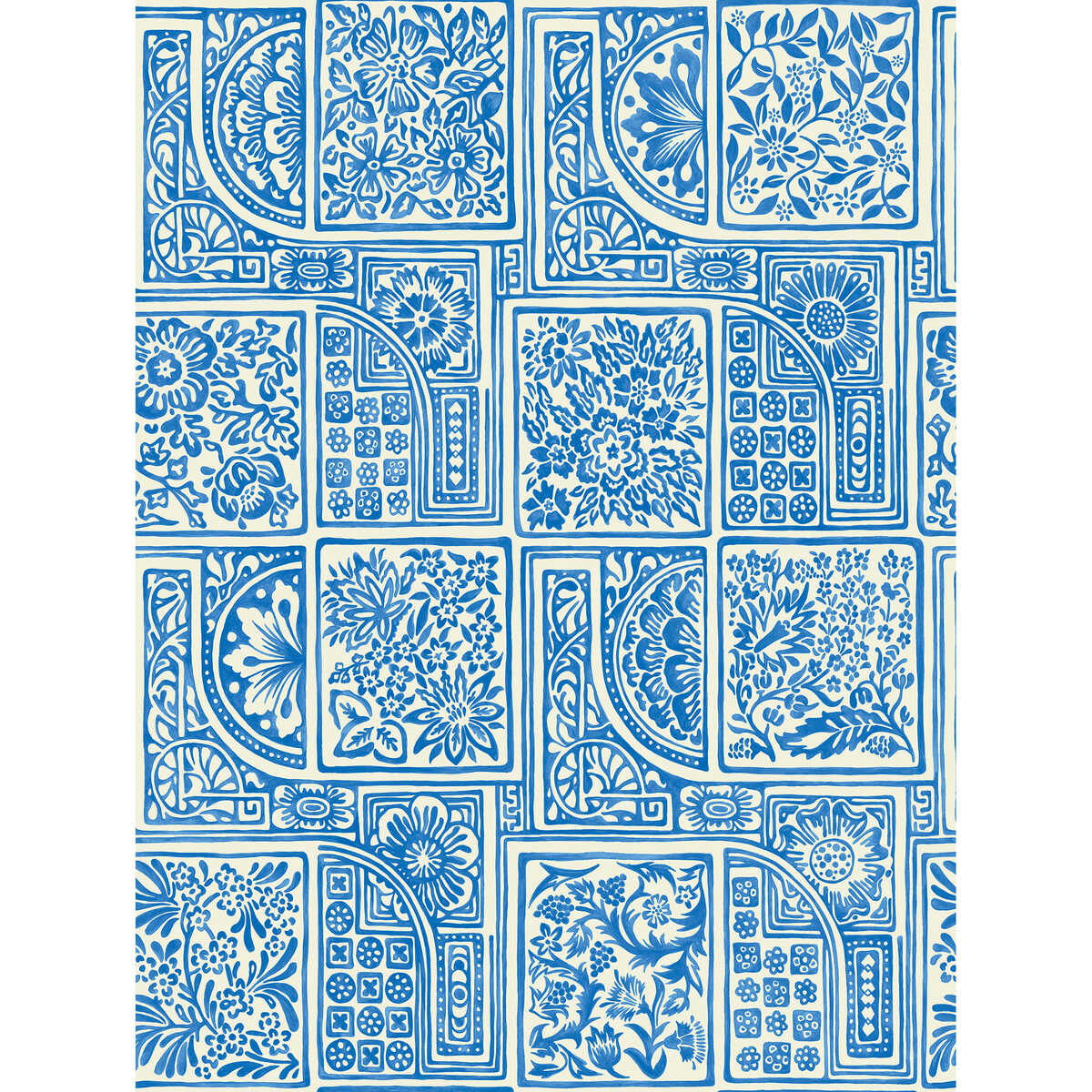 Bellini - Blue & White - COLE & SON Wallpaper