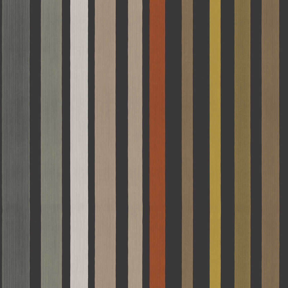 Carousel Stripe - Charcoal - COLE & SON Wallpaper