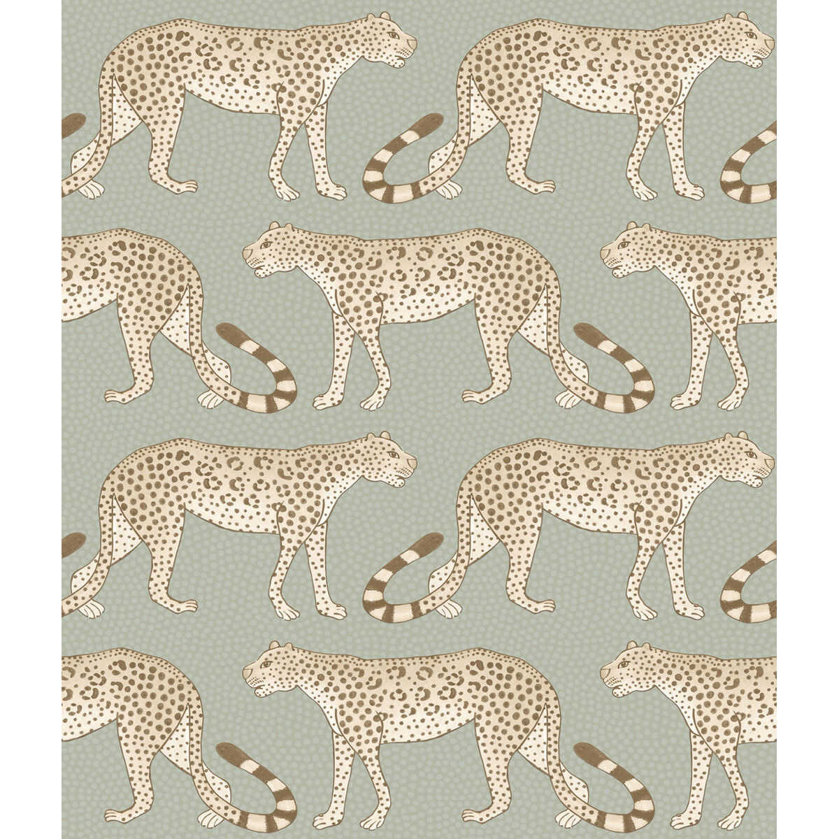Leopard Walk - Olive & White - COLE & SON Papel pintado