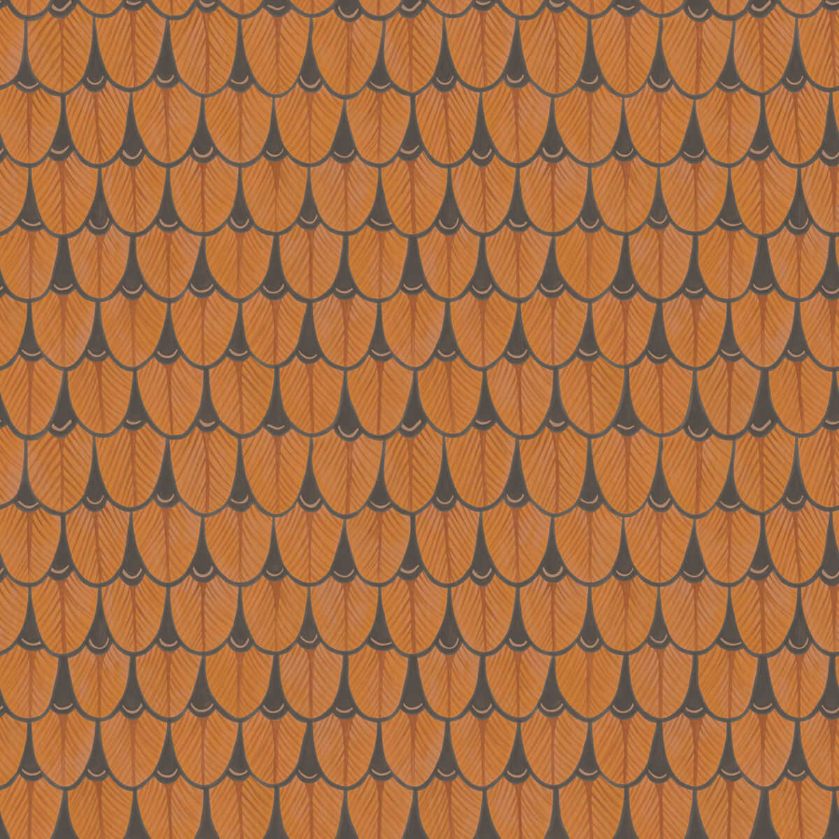 Narina - Burnt Orange - COLE & SON Wallpaper