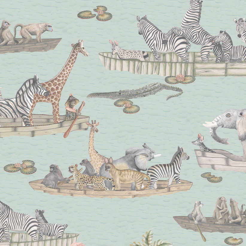Zambezi - Multi-Coloured - COLE & SON Wallpaper