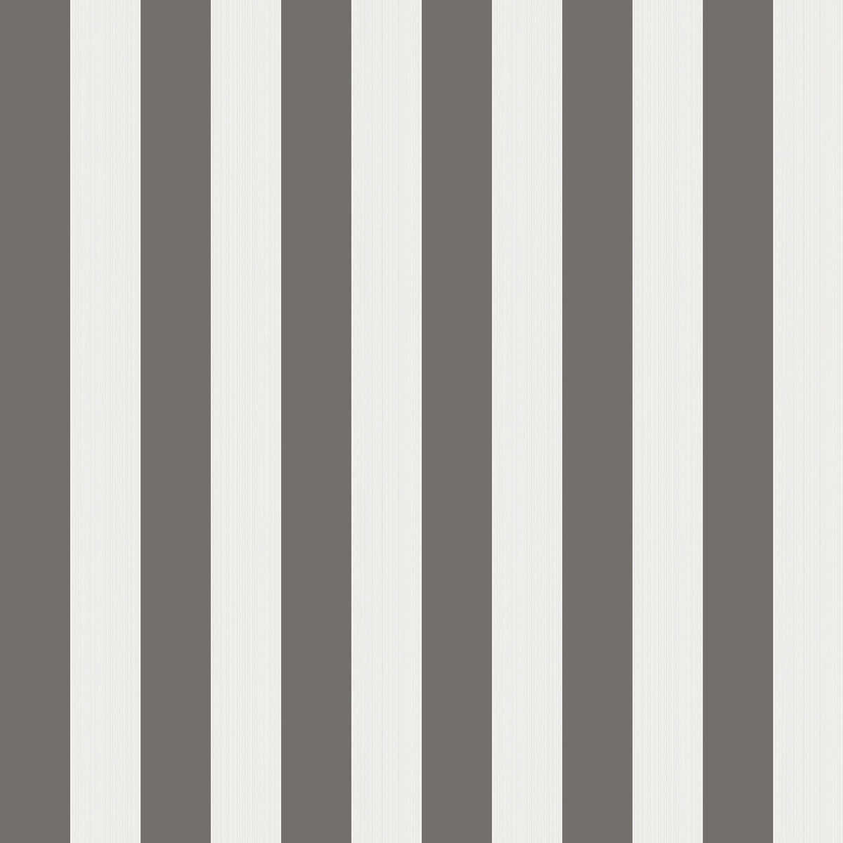 Regatta Stripe - Black/White/Linen - Cole & Son Wallpaper
