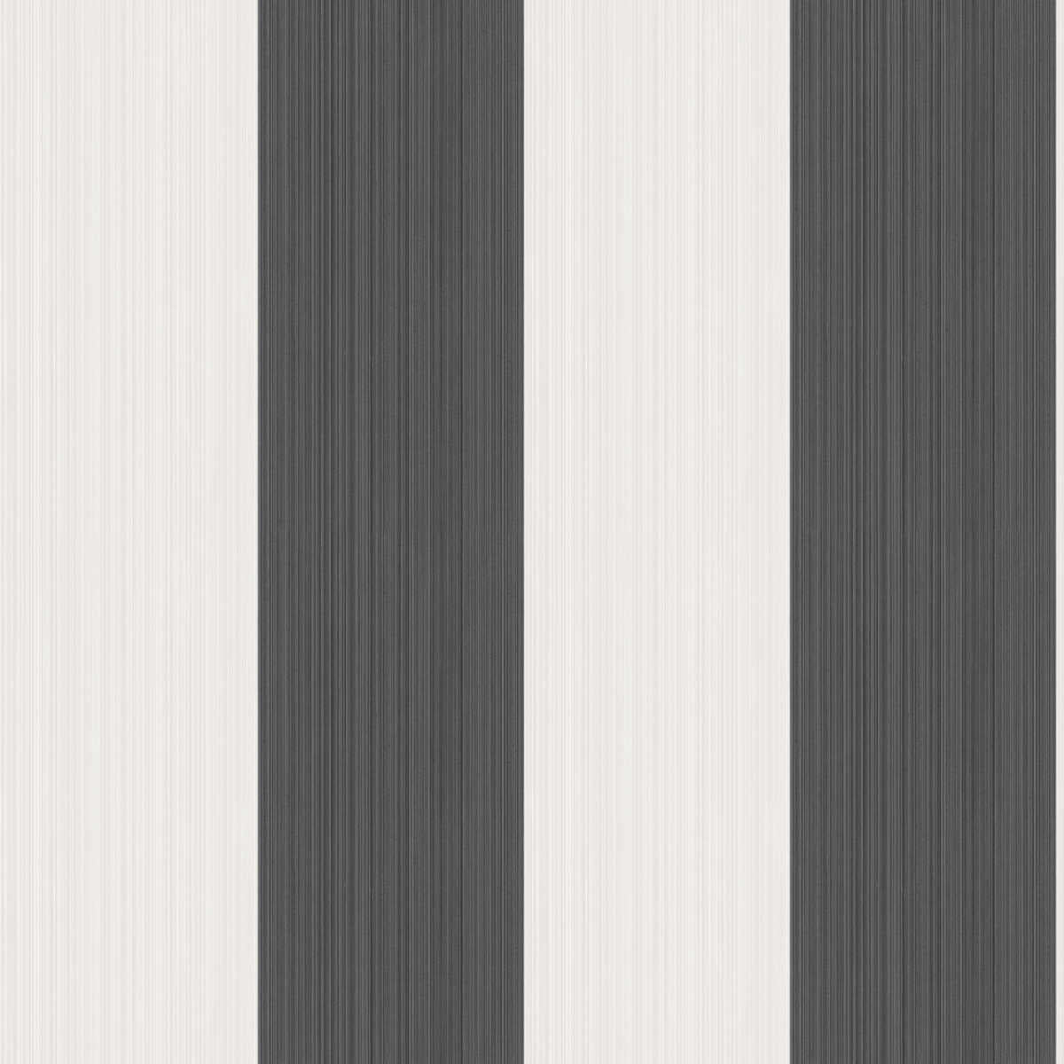 Jaspe Stripe - Black + White - COLE & SON Wallpaper