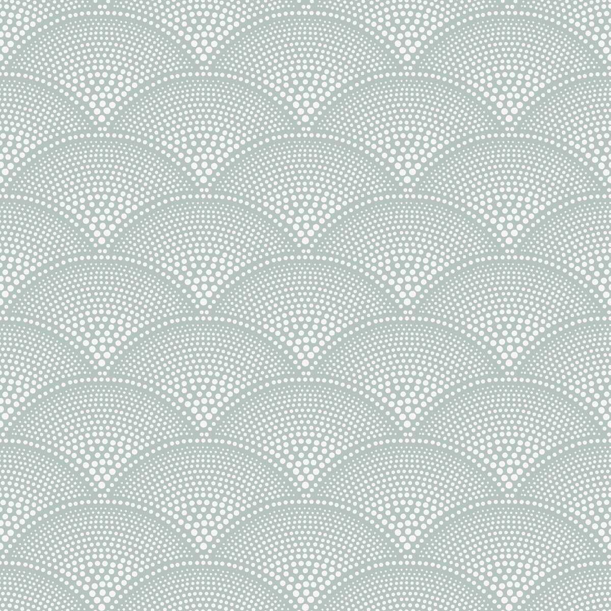 Feather Fan - Print Room Blue - COLE & SON Papel pintado
