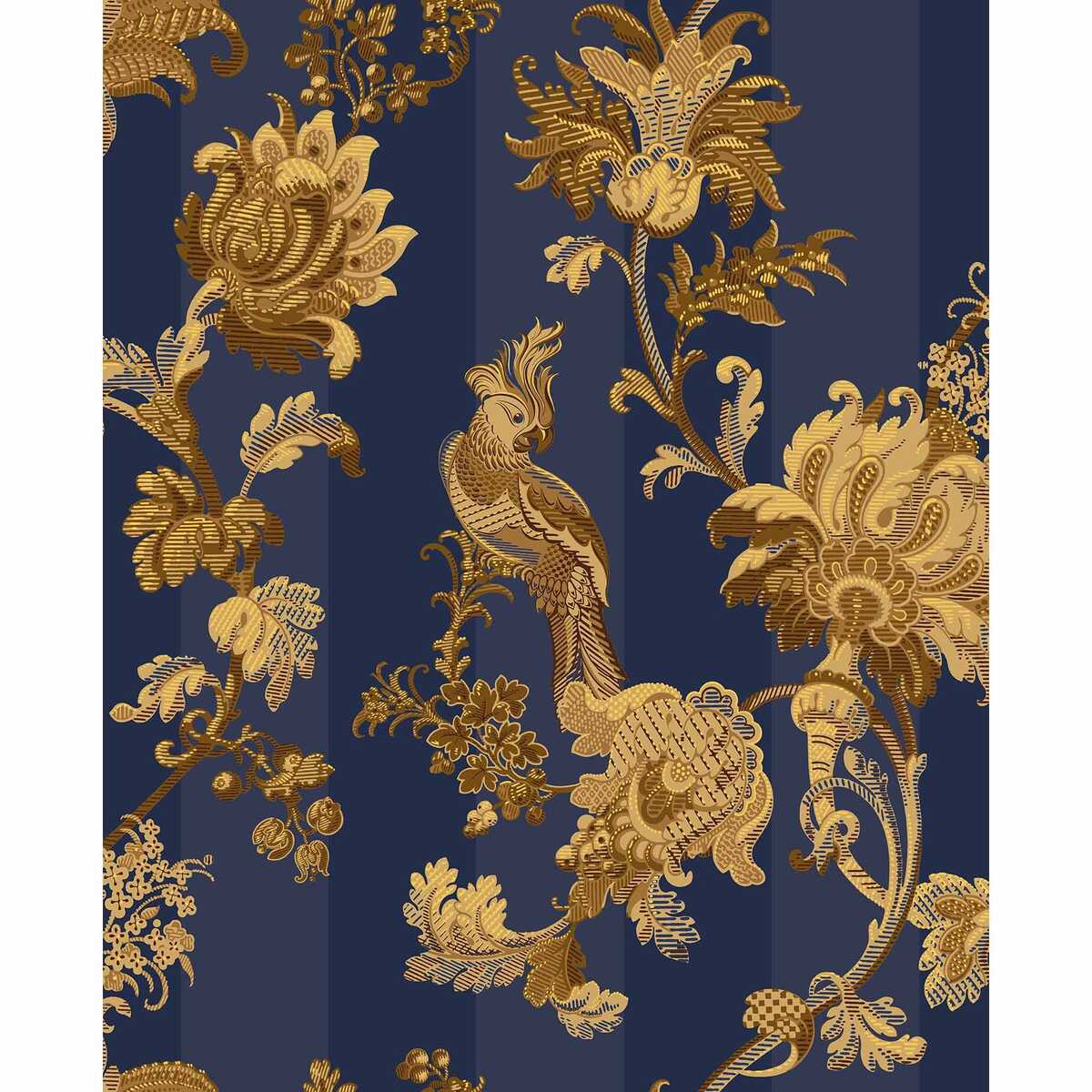 Zerzura - Royal Blue & Gold - COLE & SON Wallpaper