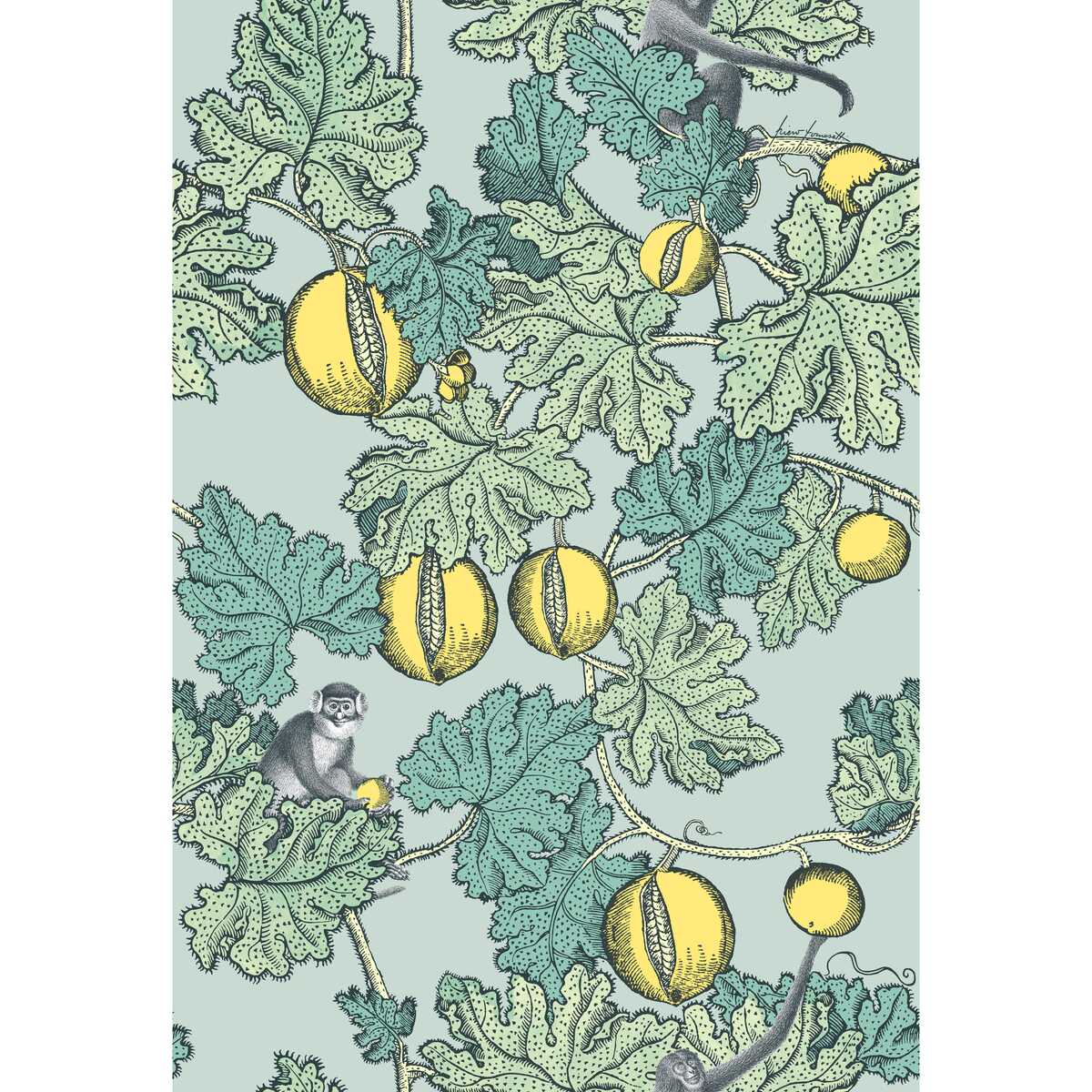 Frutto Proibito - Seafoam & Lemon - COLE & SON Wallpaper