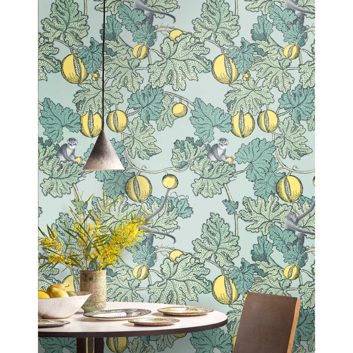 Frutto Proibito - Seafoam & Lemon - COLE & SON Wallpaper